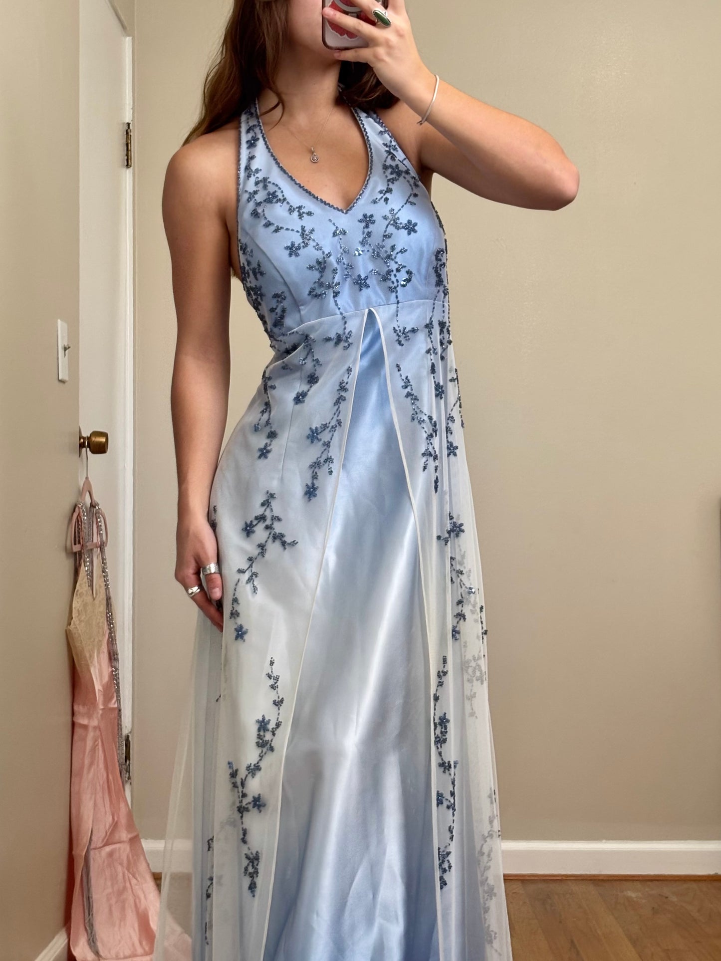 Night Way 90's Mesh Gown | Size L