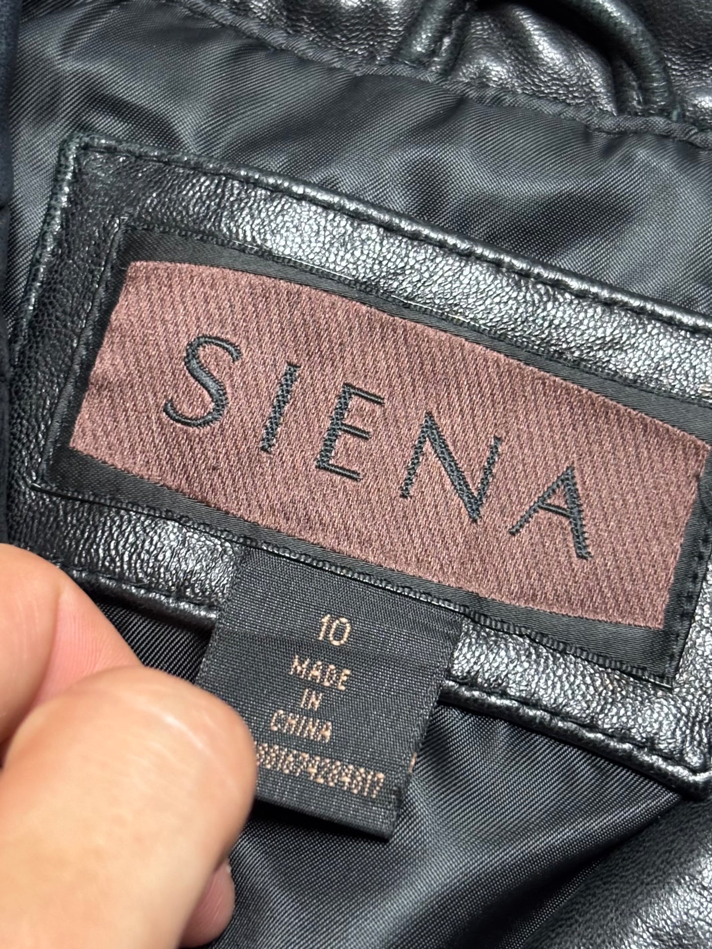 Siena Genuine Leather Blazer | Size M