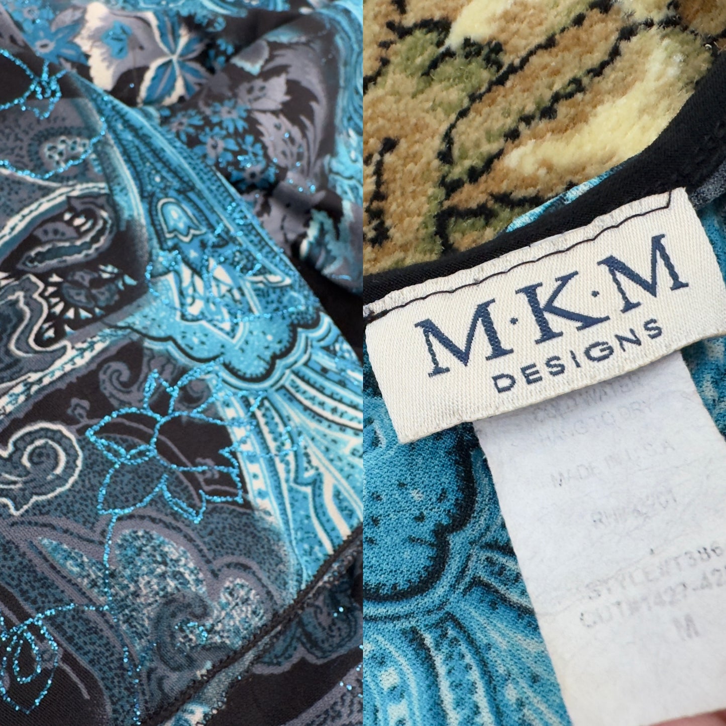Blue Bell Sleeve Blouse | Size M