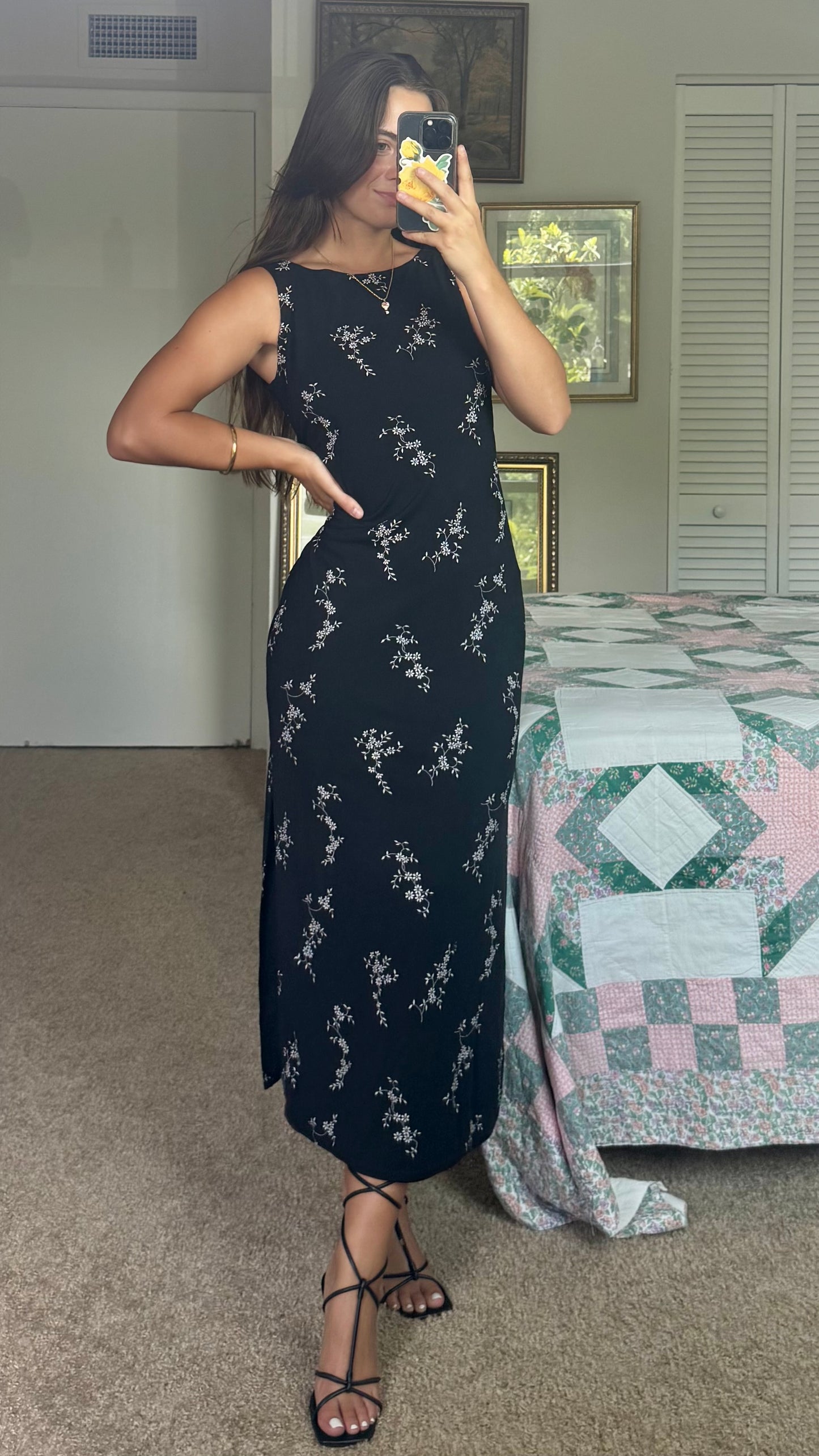 90’s Floral Maxi | Size M
