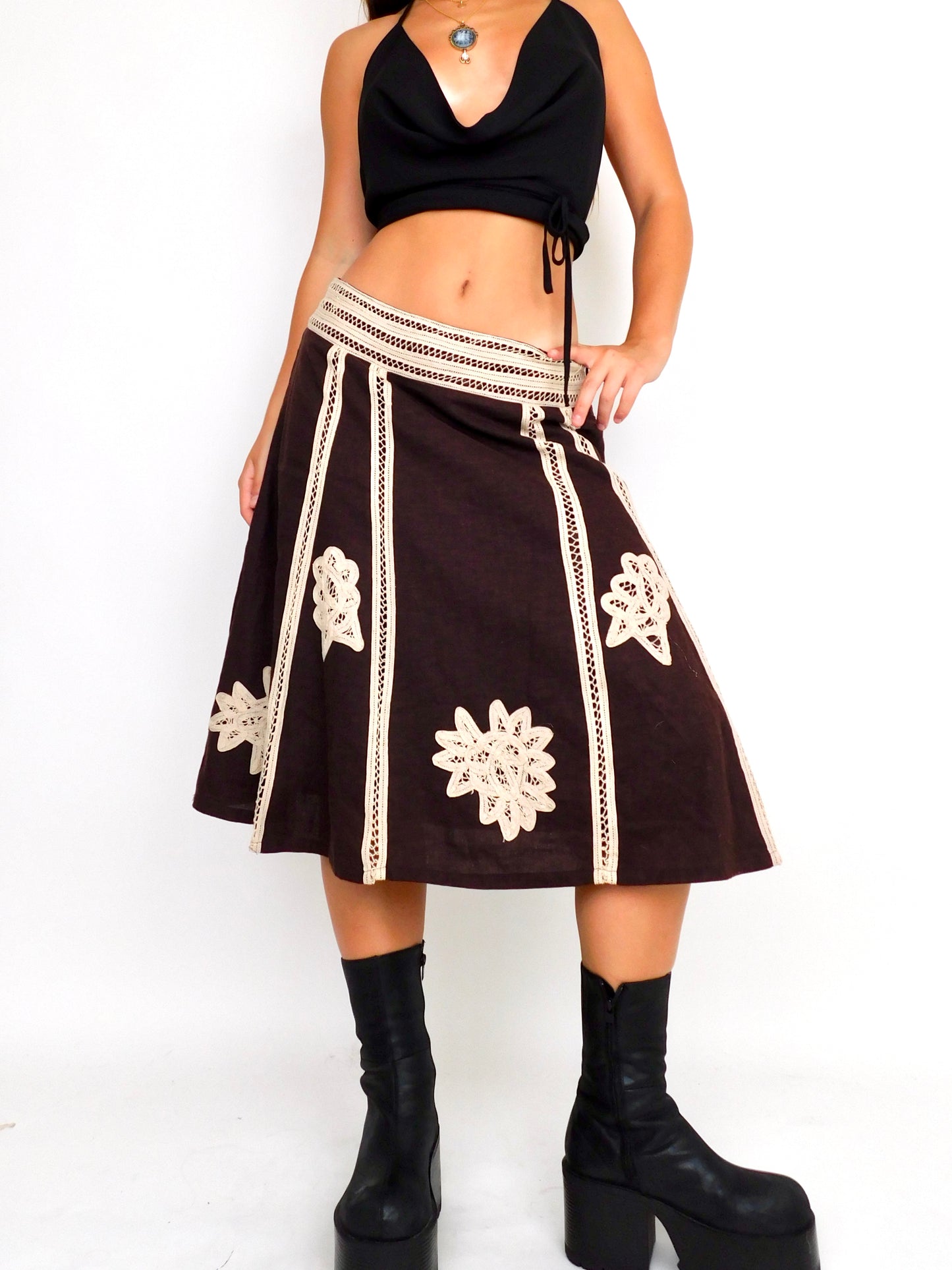 Lola Crochet Midi | Size 30” waist