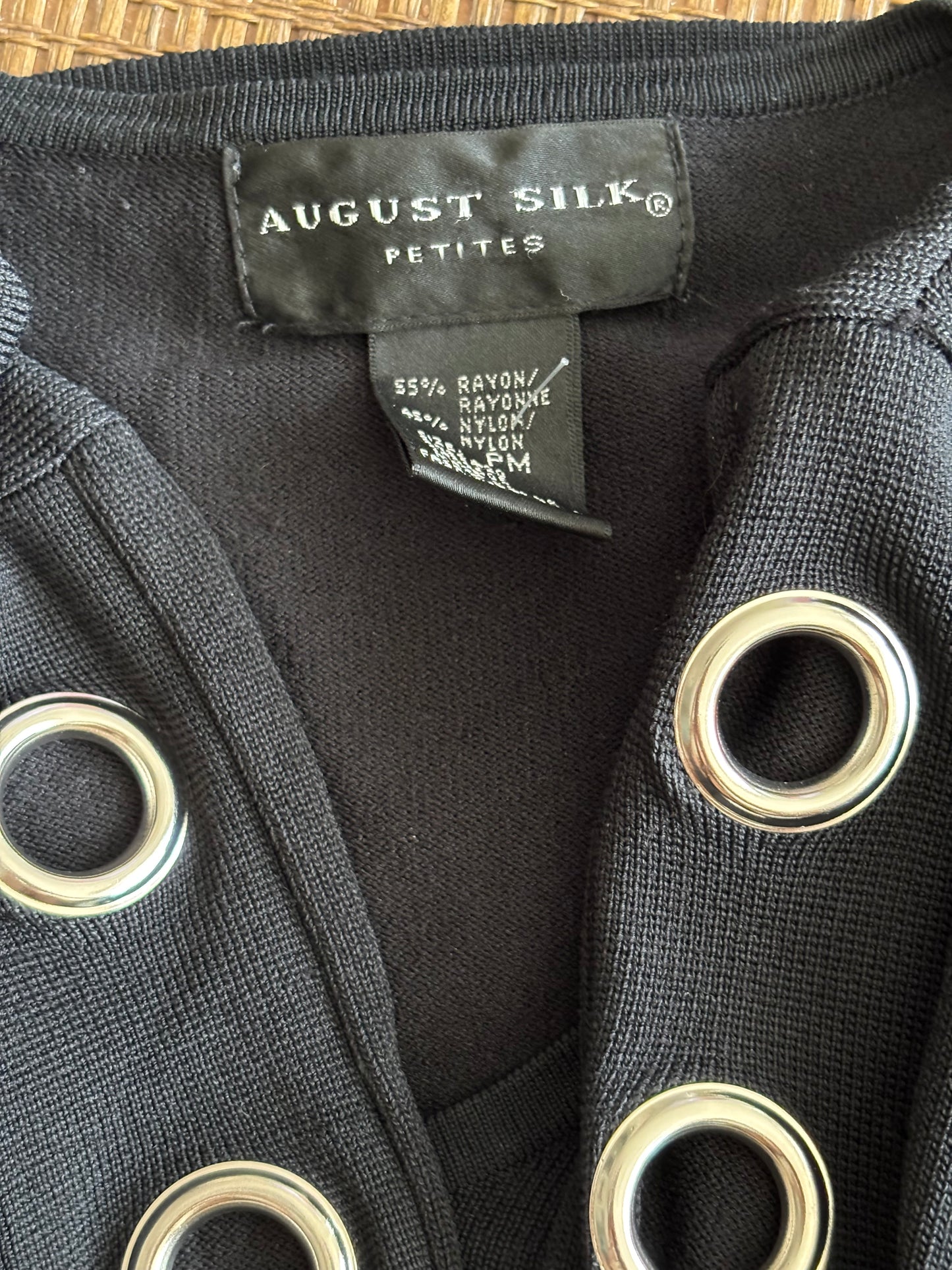 August Silk 90's Knit Top | Size M