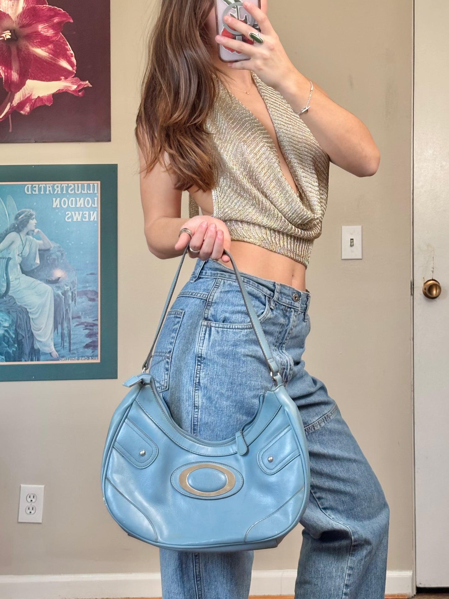 Blue 00's Ring Purse