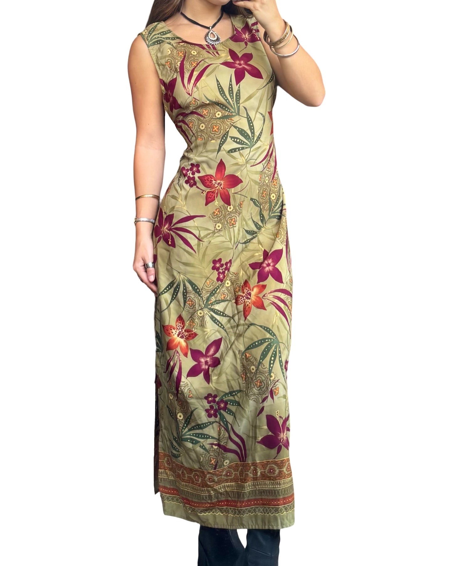 R&K 90’s Tie Back Dress | Size L/XL