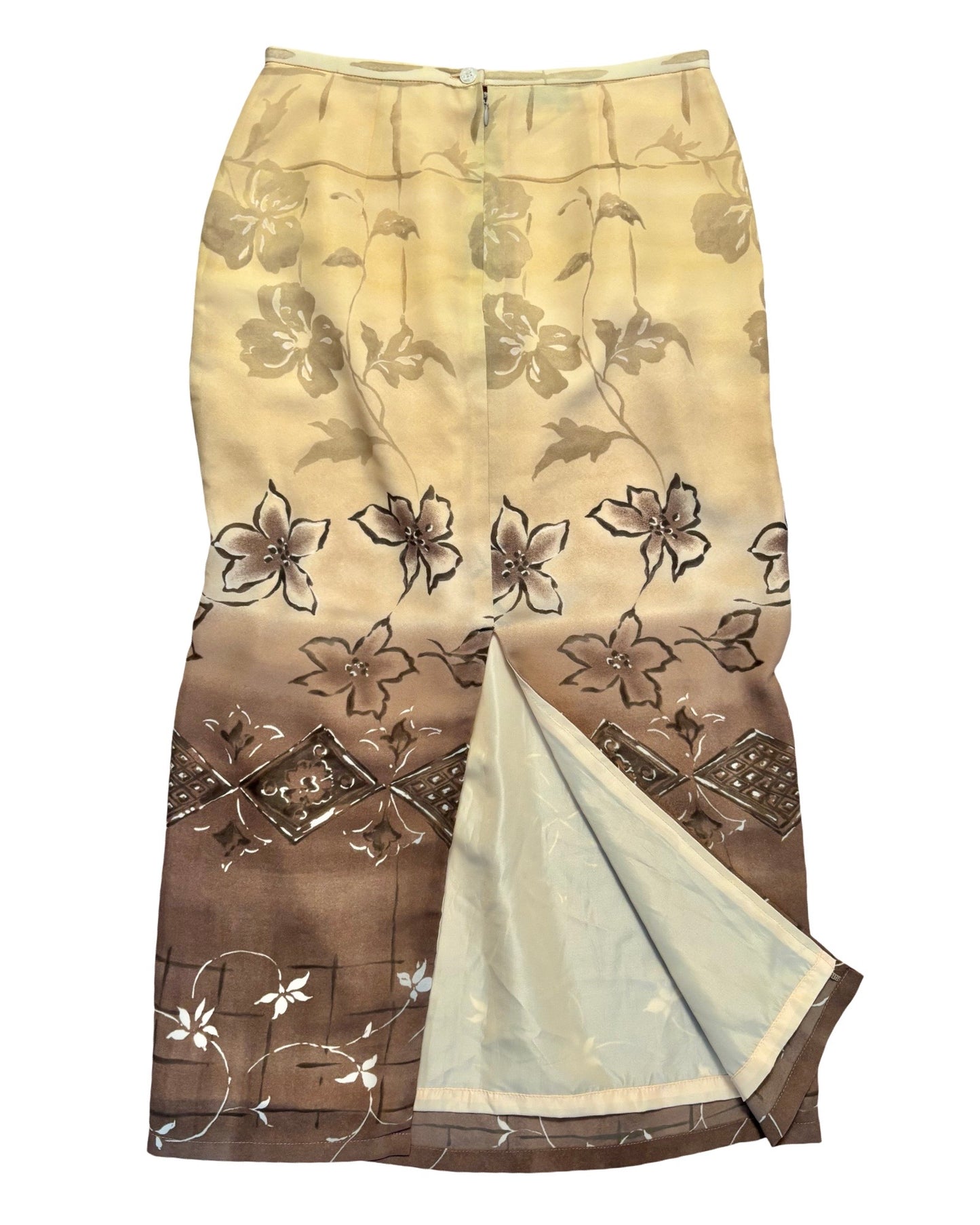 Printed 90’s Maxi Skirt | Size 28” waist