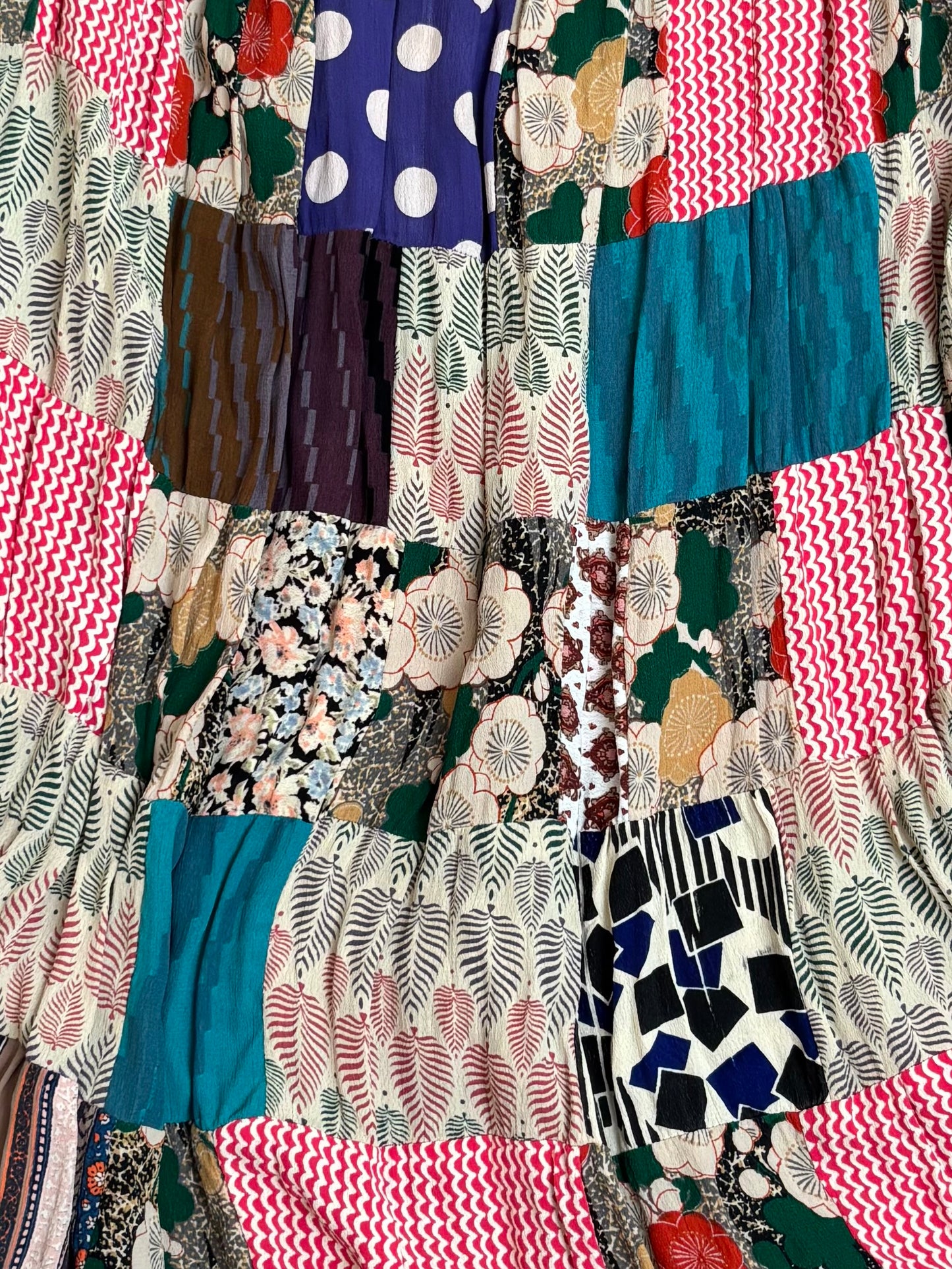 Patchwork 00’s Maxi Skirt | Size 26” Waist