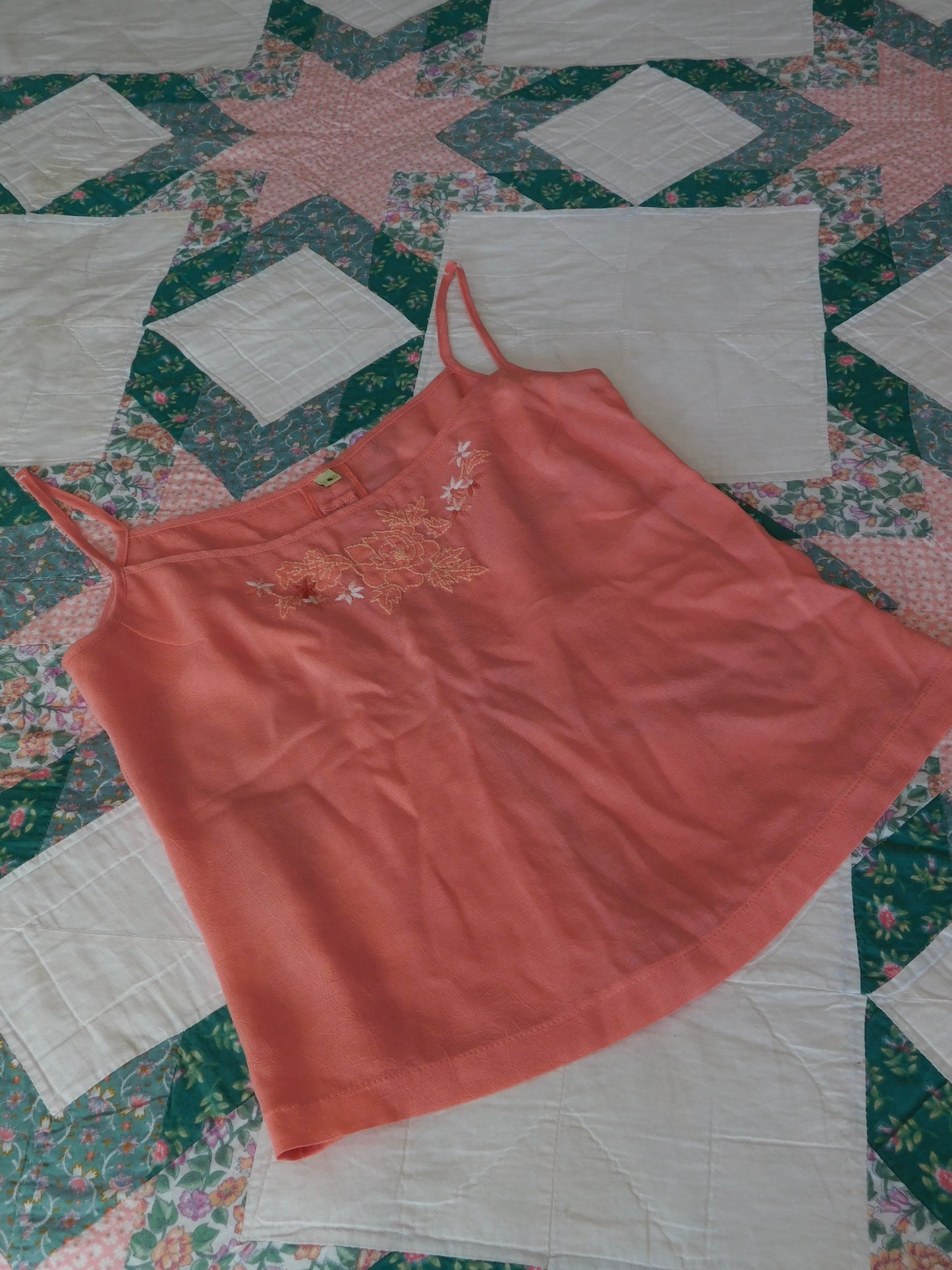 Rose Embroidered Cami | Size S