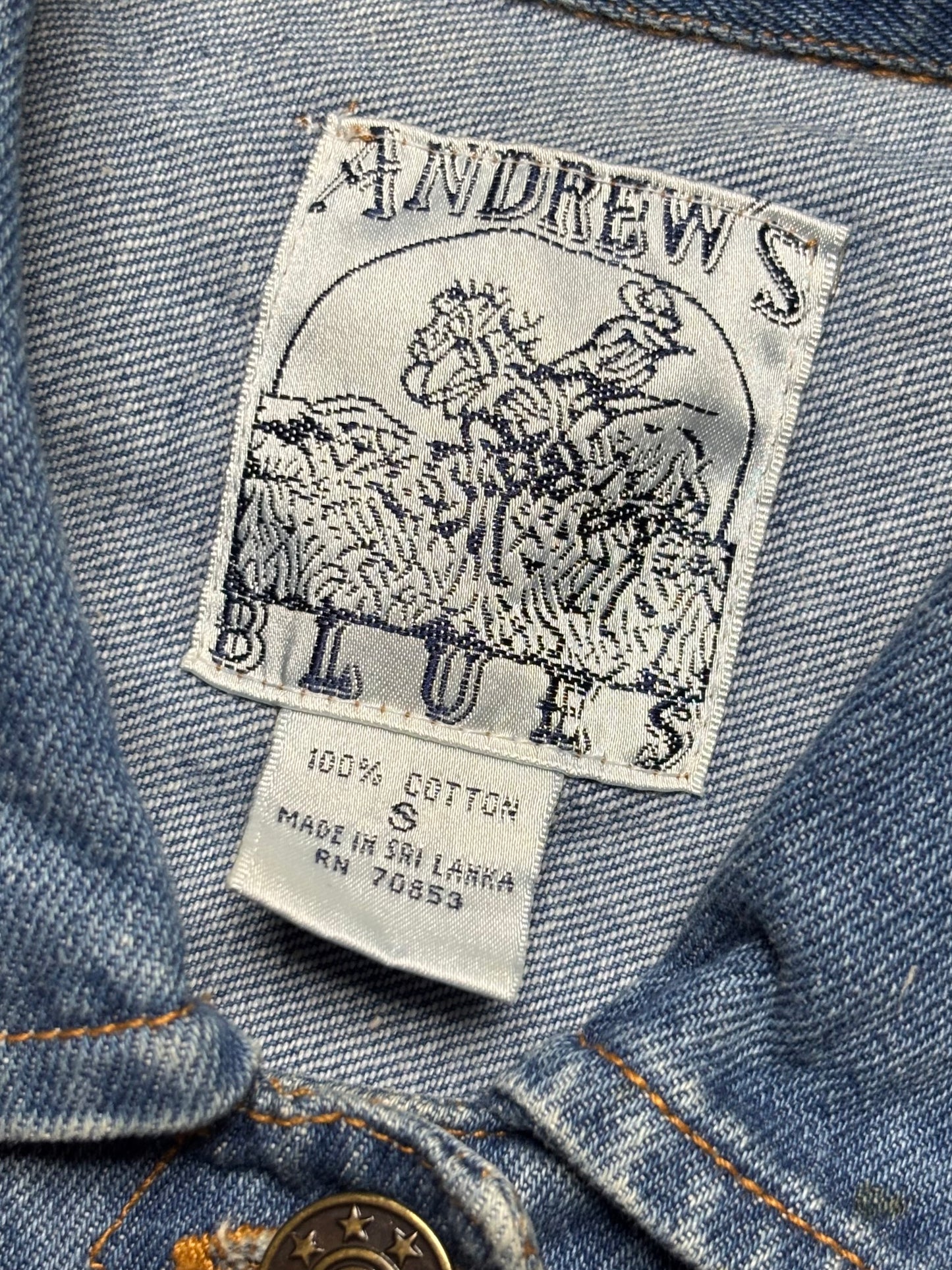 Andrew’s Blues 90’s Denim Vest | Size XS/S