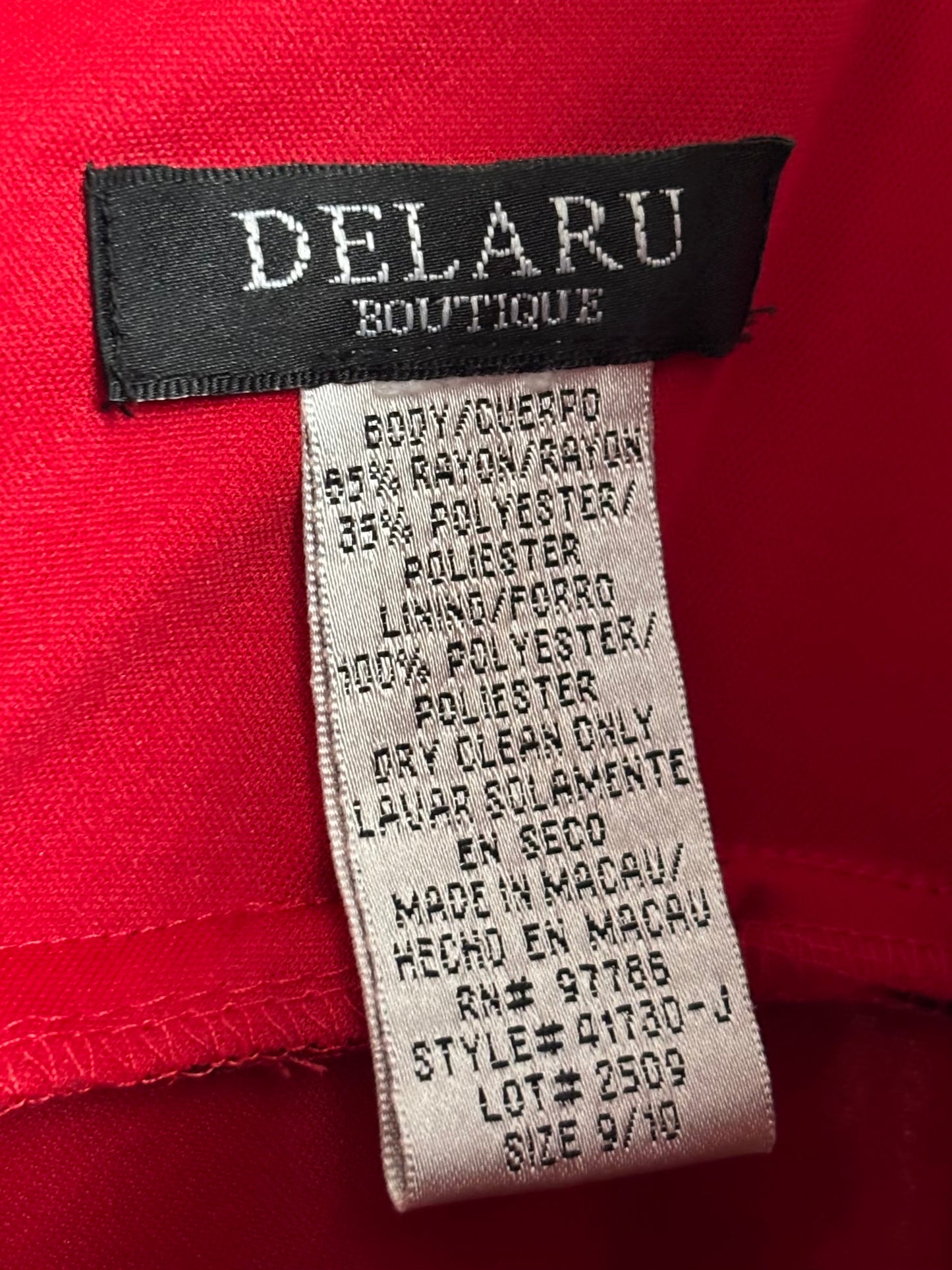 Delaru 90's Mesh Ruffle Gown | Size M