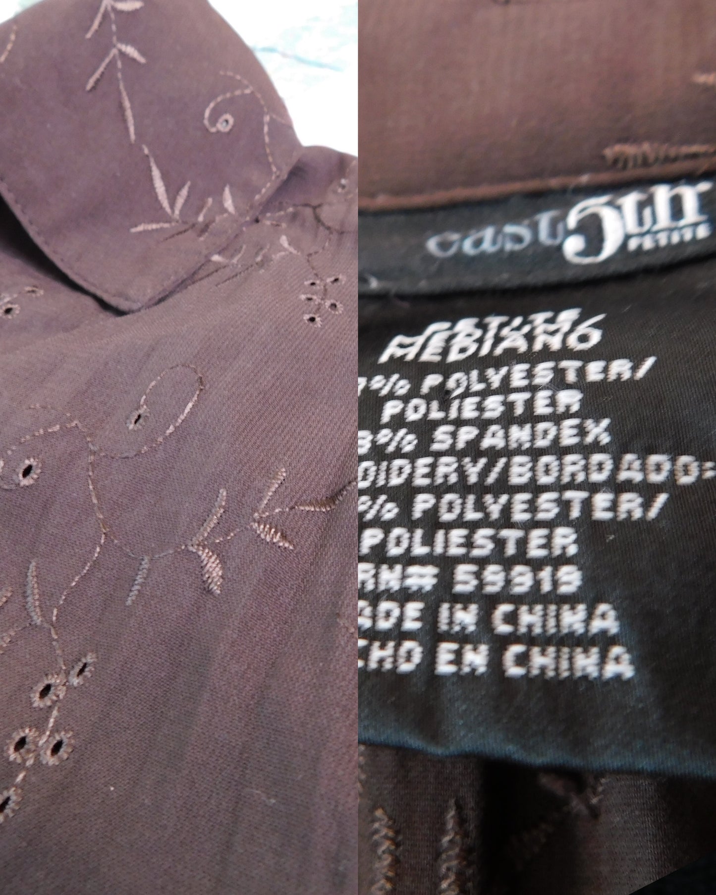 Charlie Eyelet Blouse | Size M