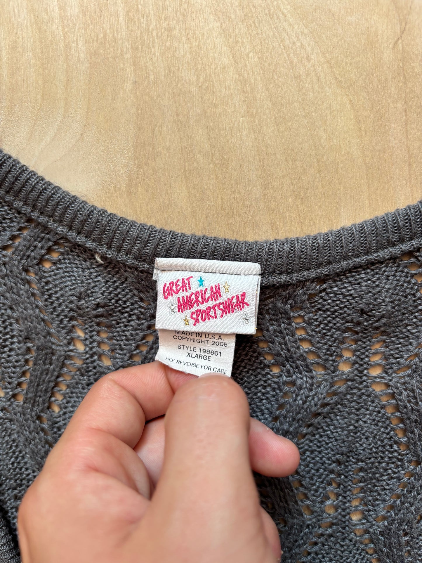 Grey 90’s Knit Mini Dress | Size M