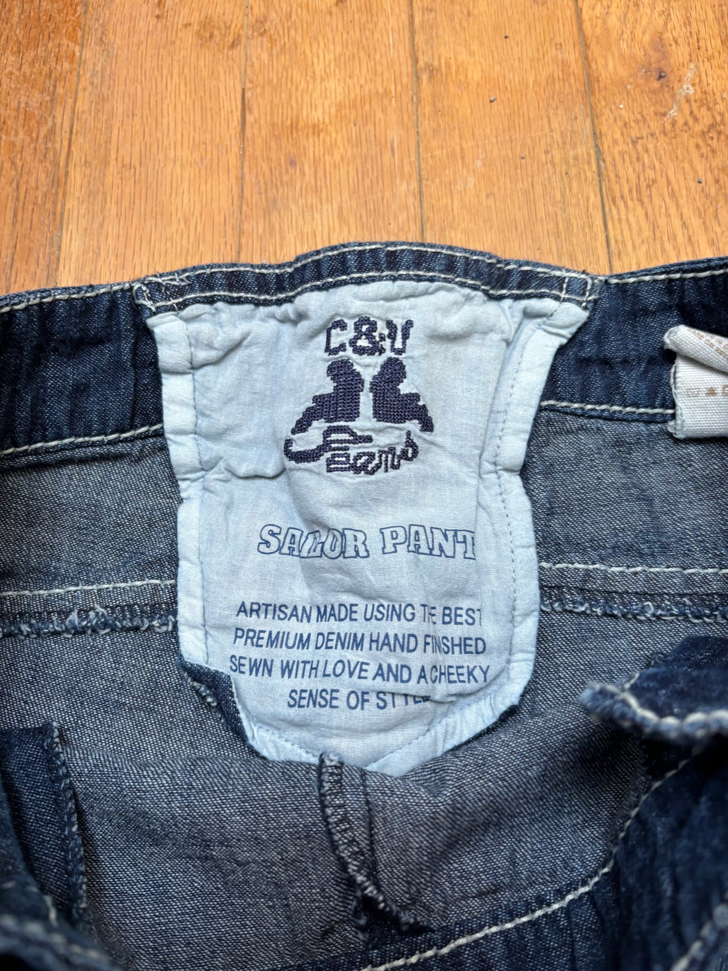 C&U Lace Up Sailor Pant | Size 28” Waist