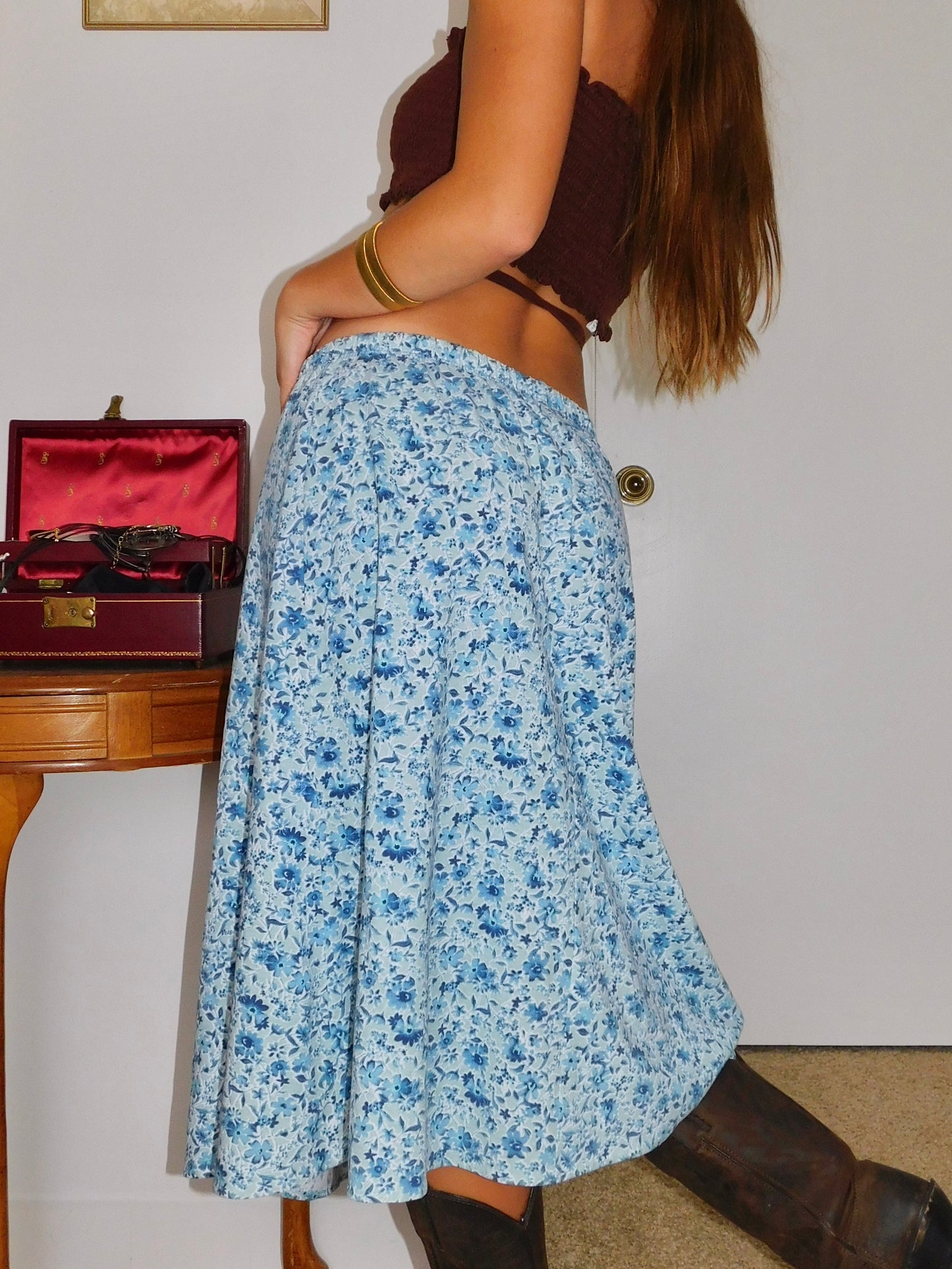 Missy Blue Midi | Size 26” waist