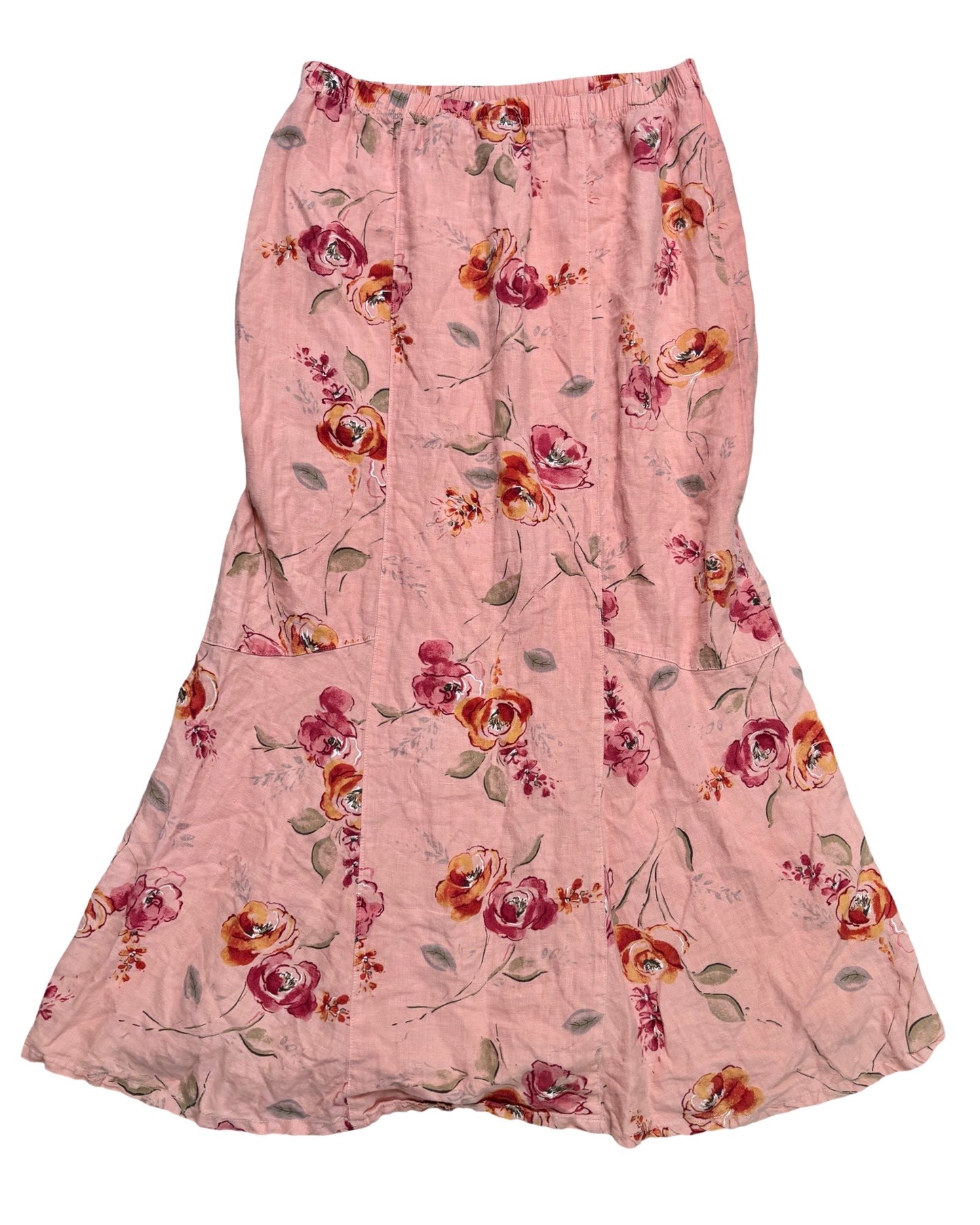 Pink 90’s Floral Maxi | 29” waist