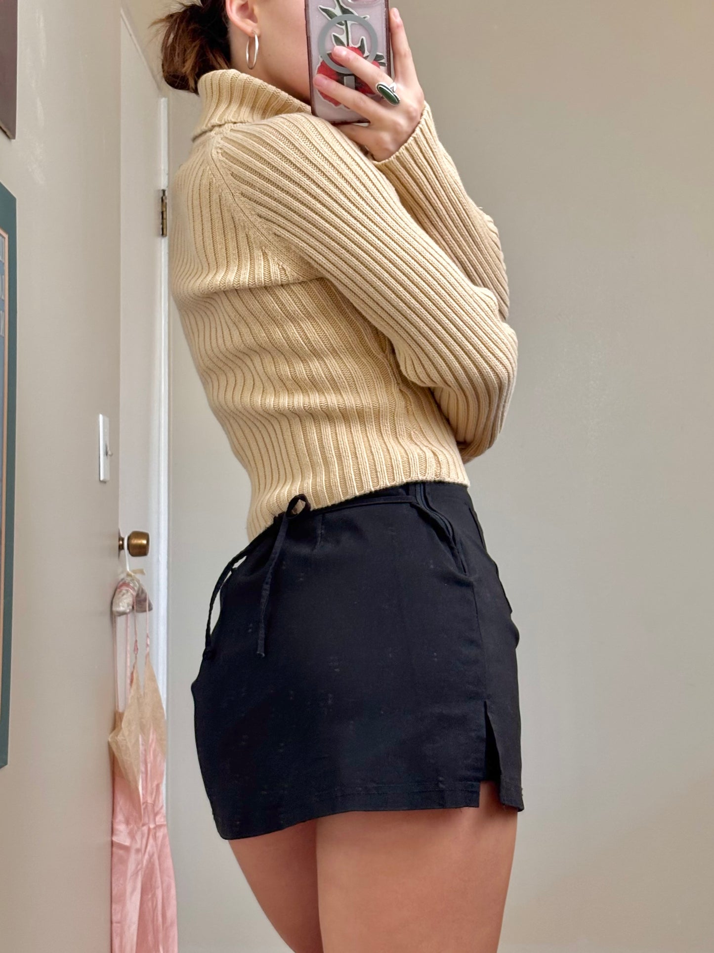 Tie Back 90’s Mini Skort | Size 27” Waist