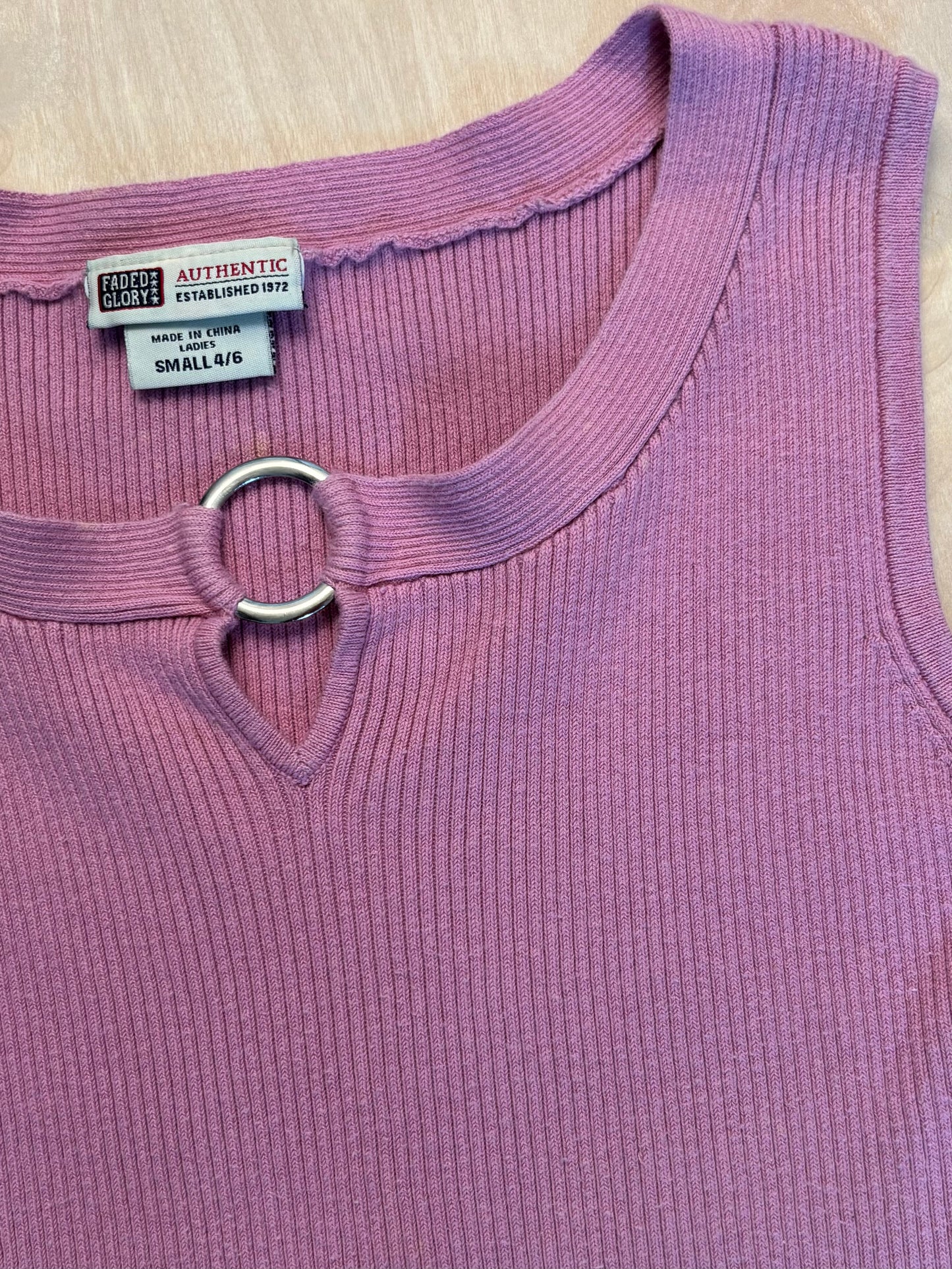 Pink 00’s Knit Tank | Size S