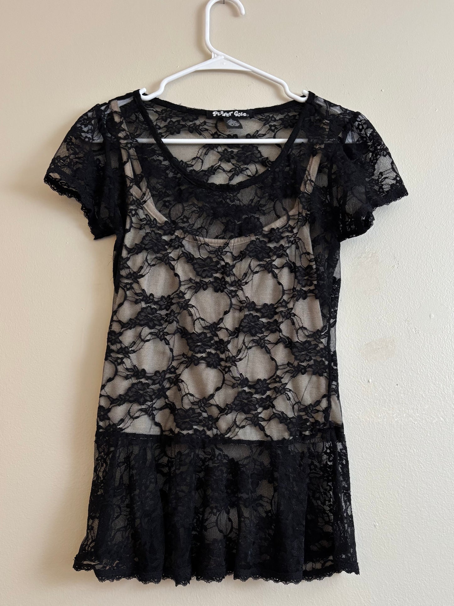 Planet Gold 00’s Lace Top | Size M