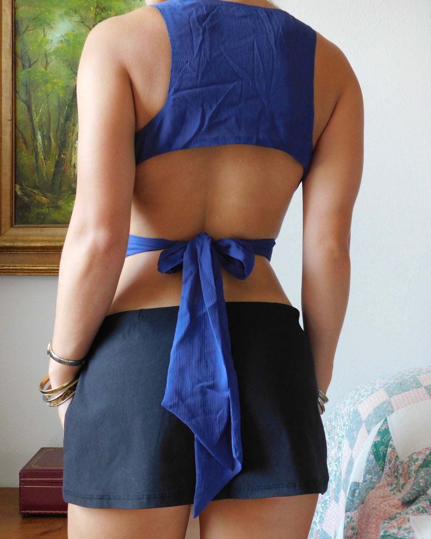 Faye Open Back Blouse | Size XS