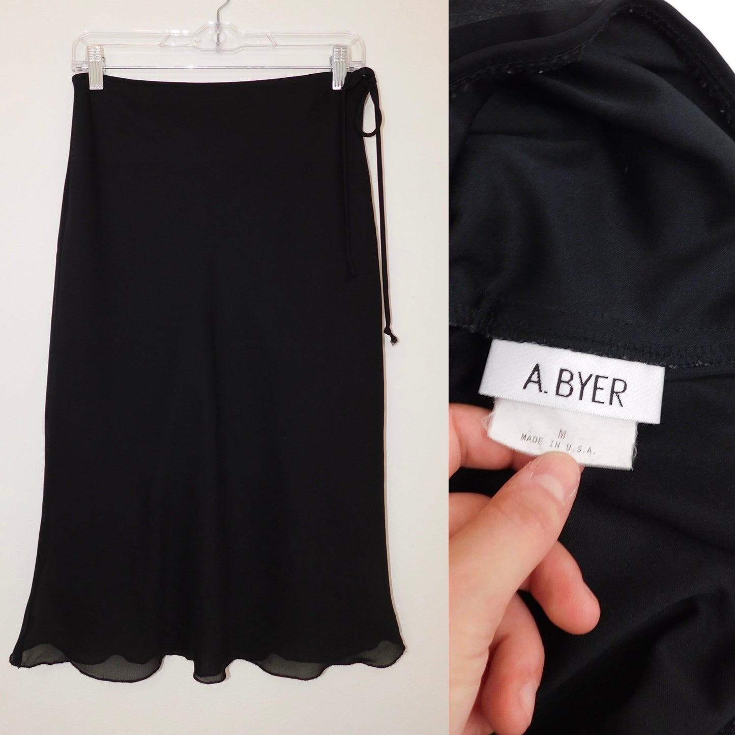 90’s Side Tie Midi Skirt | Size M