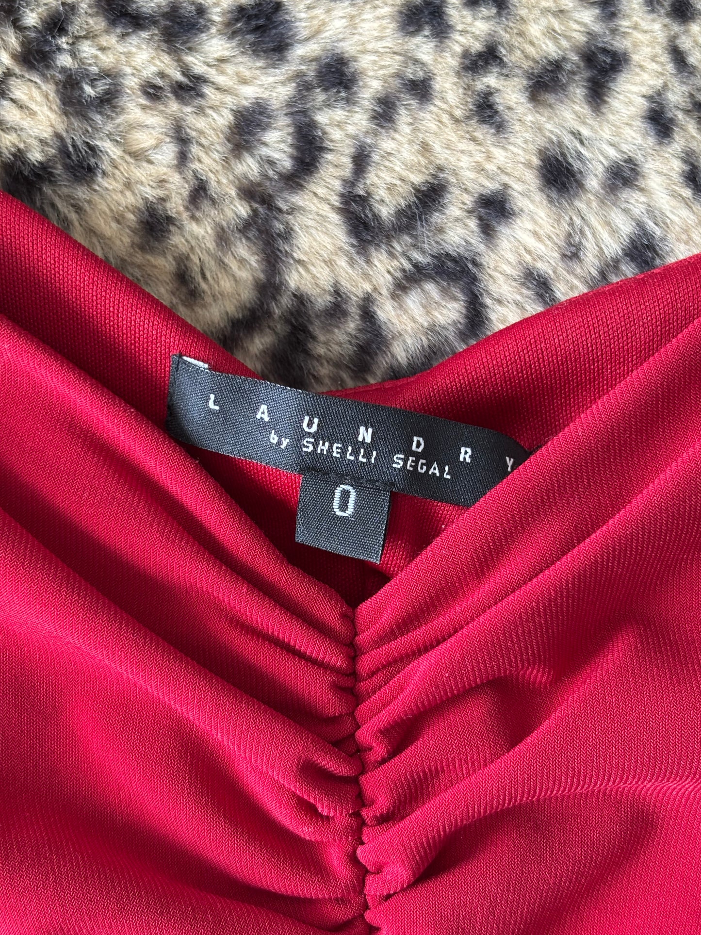 Shelli Segal 00's Ruched Dress | Size XS
