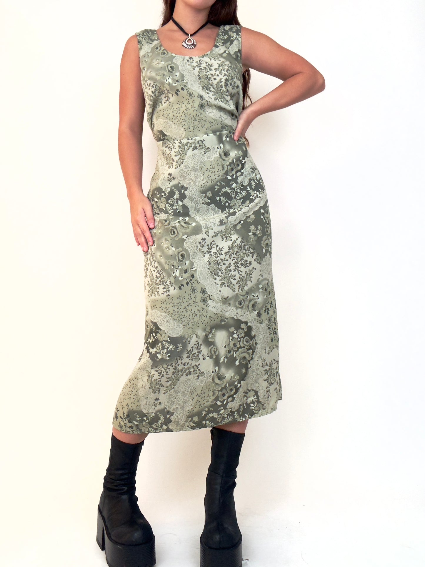 Green Floral Maxi | Size XXL