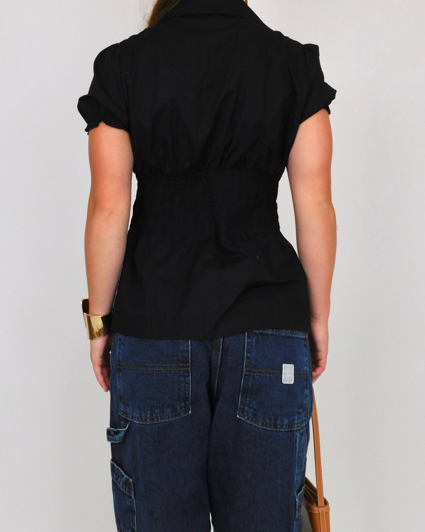 Y2K Button Blouse | Size L