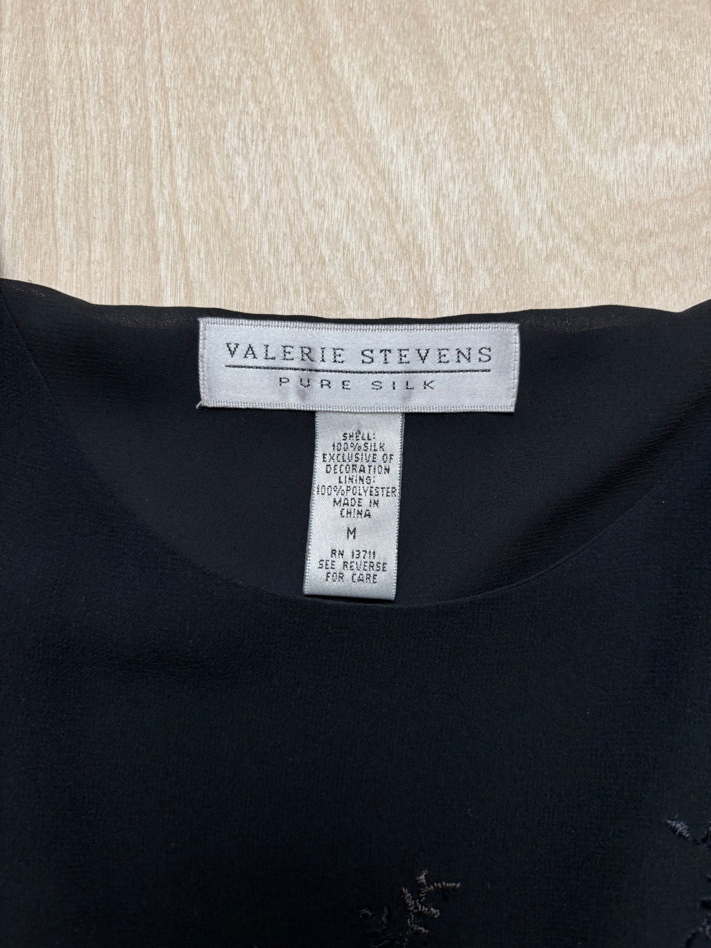 Valerie Stevens 90’s Silk Top | Size M