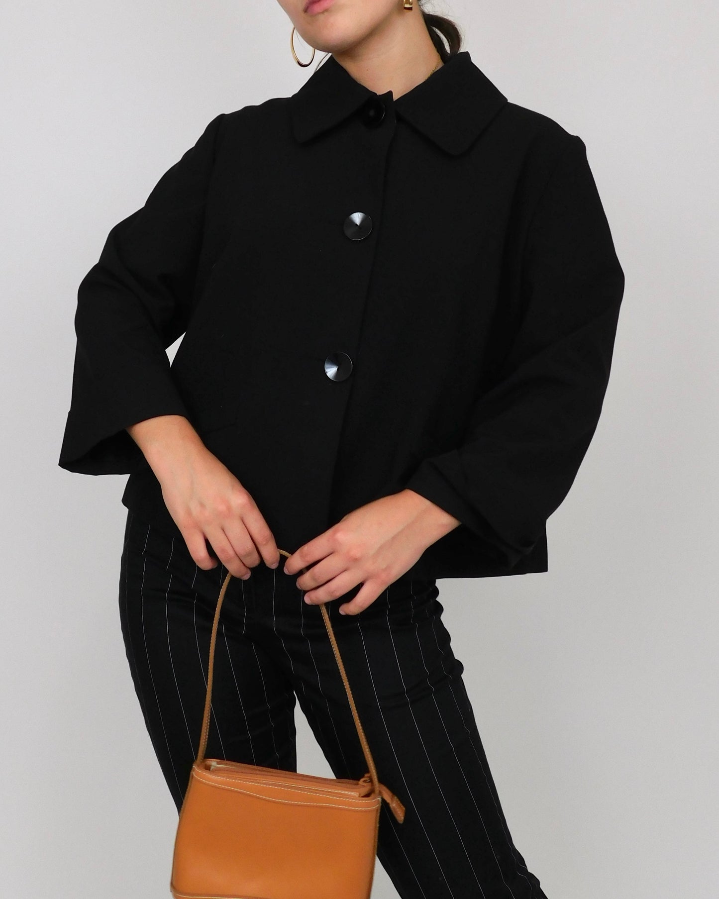 90’s Black Boxy Blazer | Size 10