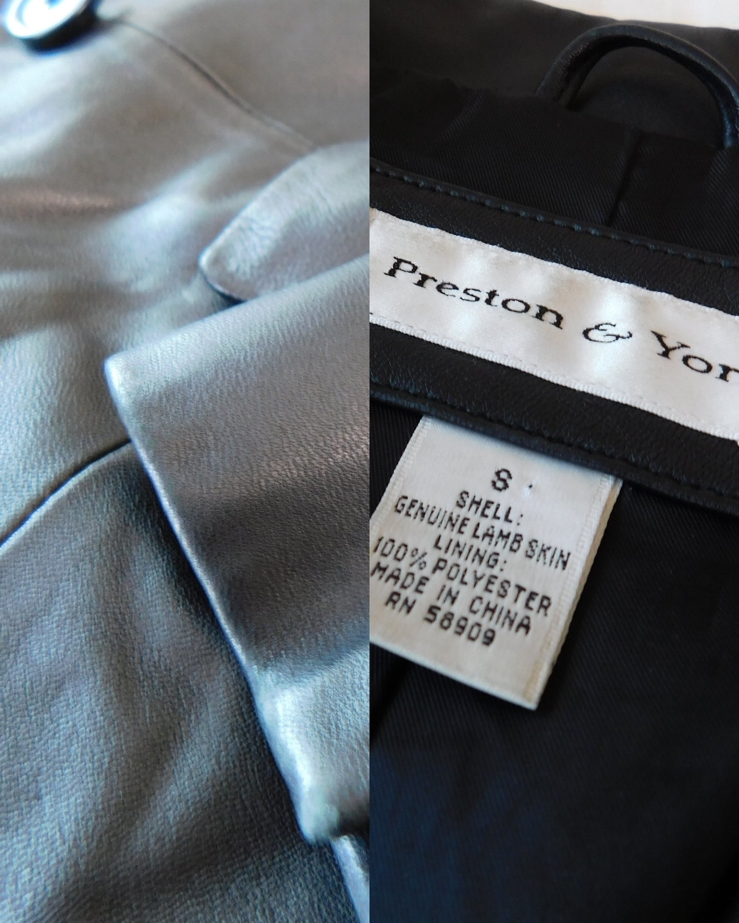 Preston & York Leather Blazer | Size 8