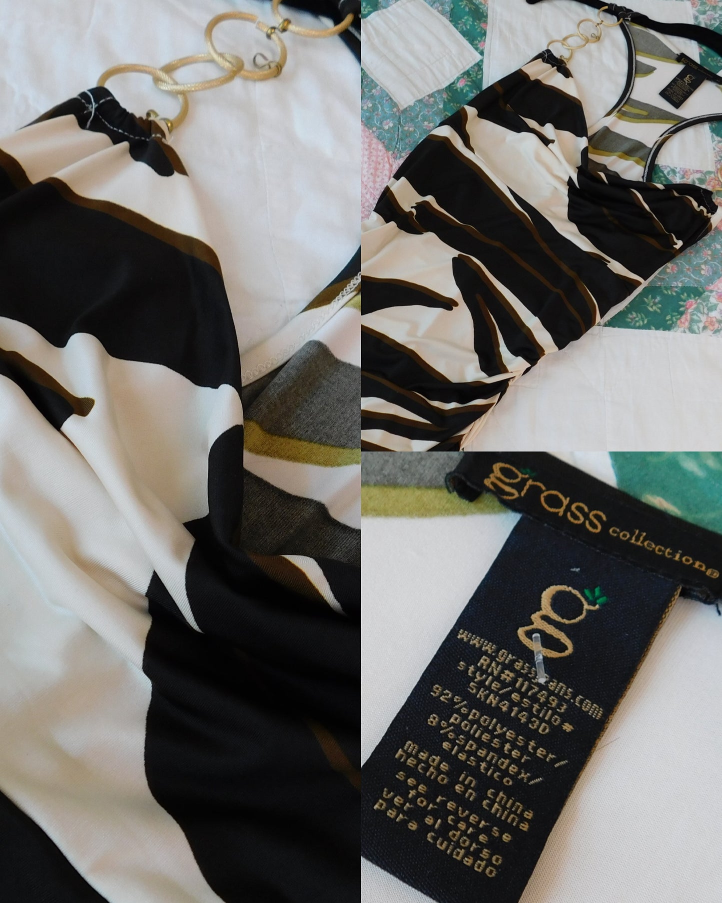 Abstract Mini Party Dress | Size S