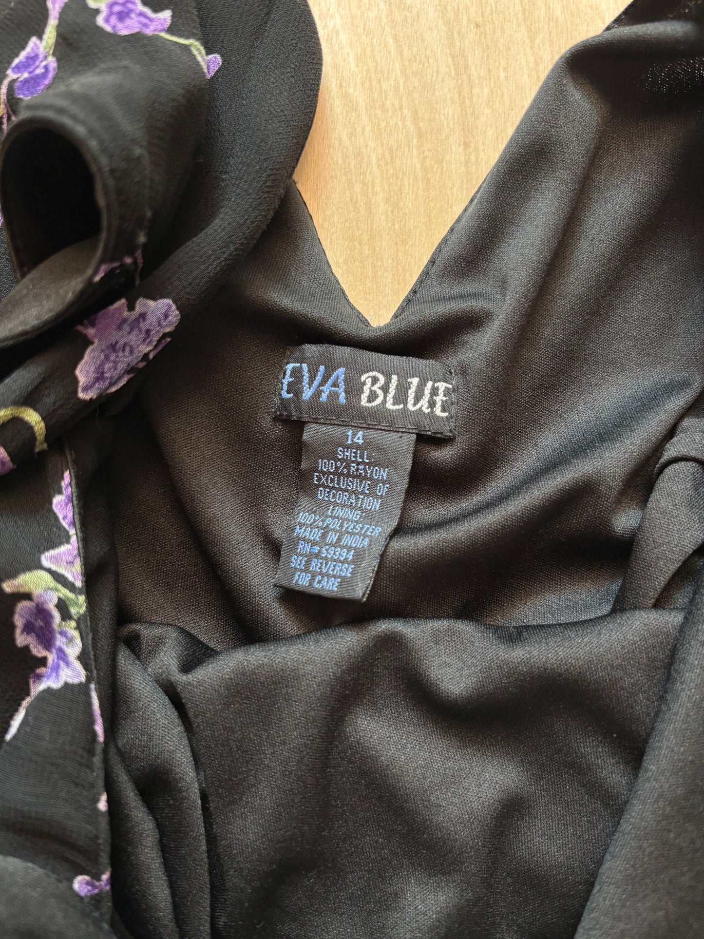 Eva Blue 90’s Beaded Dress | Size L