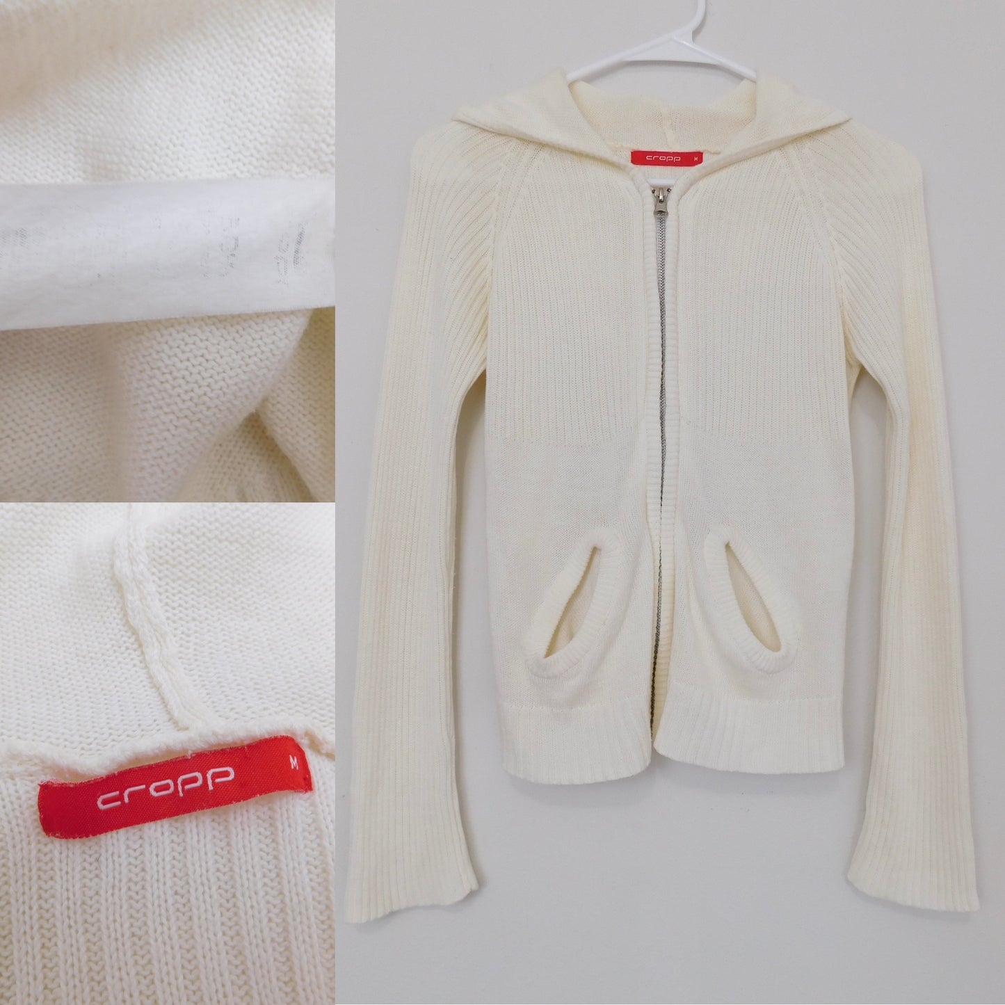 Y2K Knit Zip Up | Size M