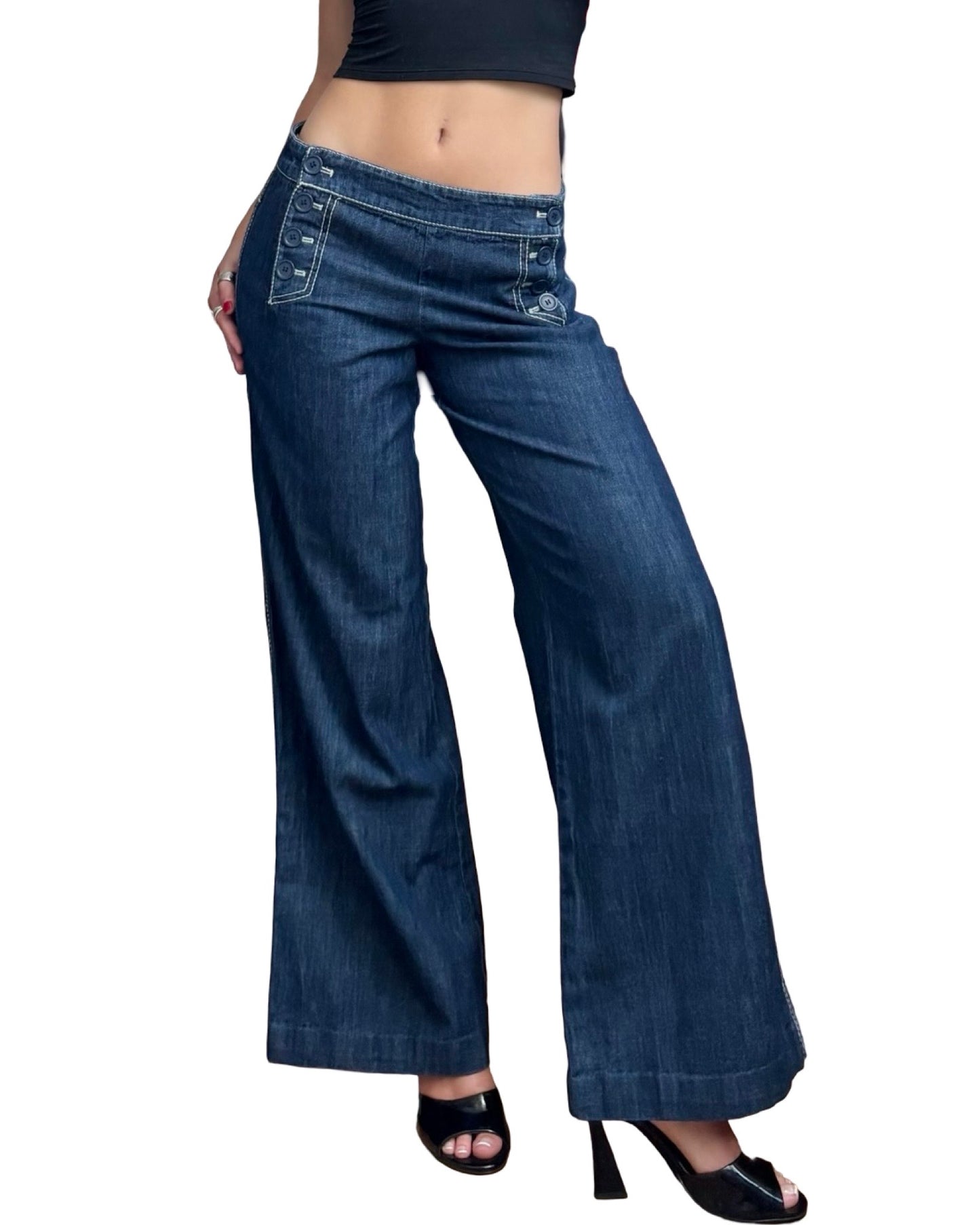 C&U Lace Up Sailor Pant | Size 28” Waist