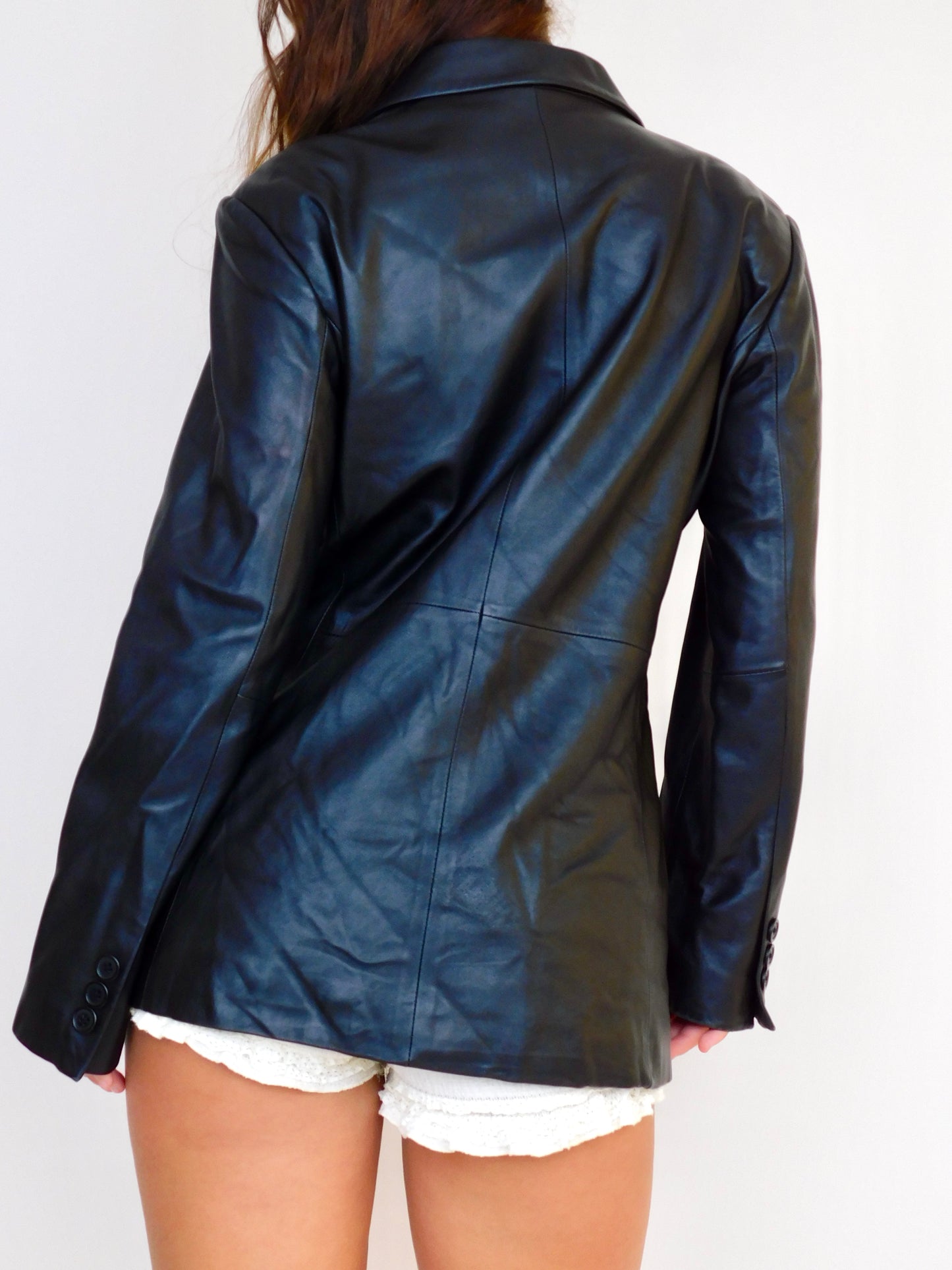 Preston & York Leather Blazer | Size 8