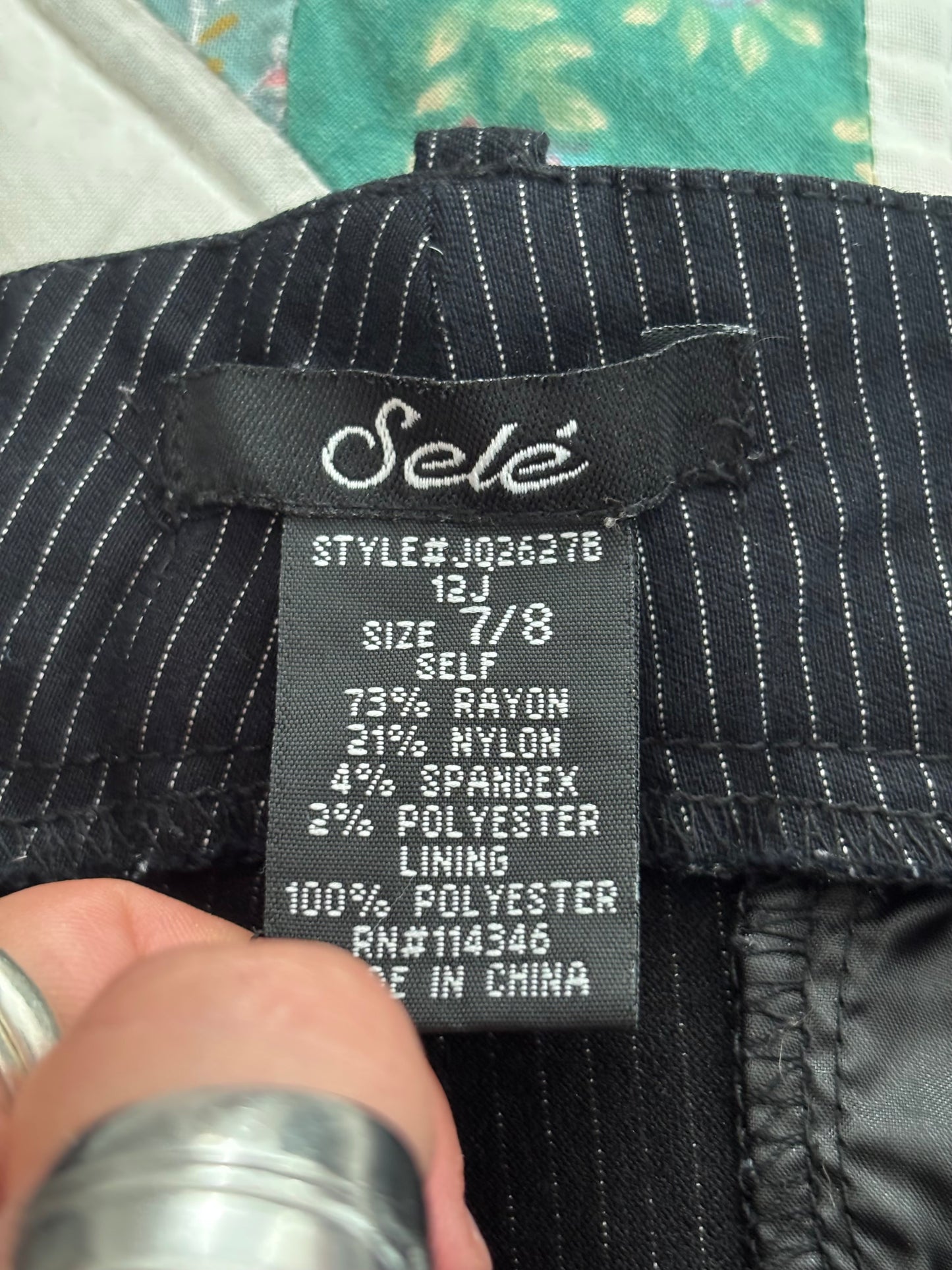 Selé 00's Low Rise Pinstripe Pants | Size 27" Waist