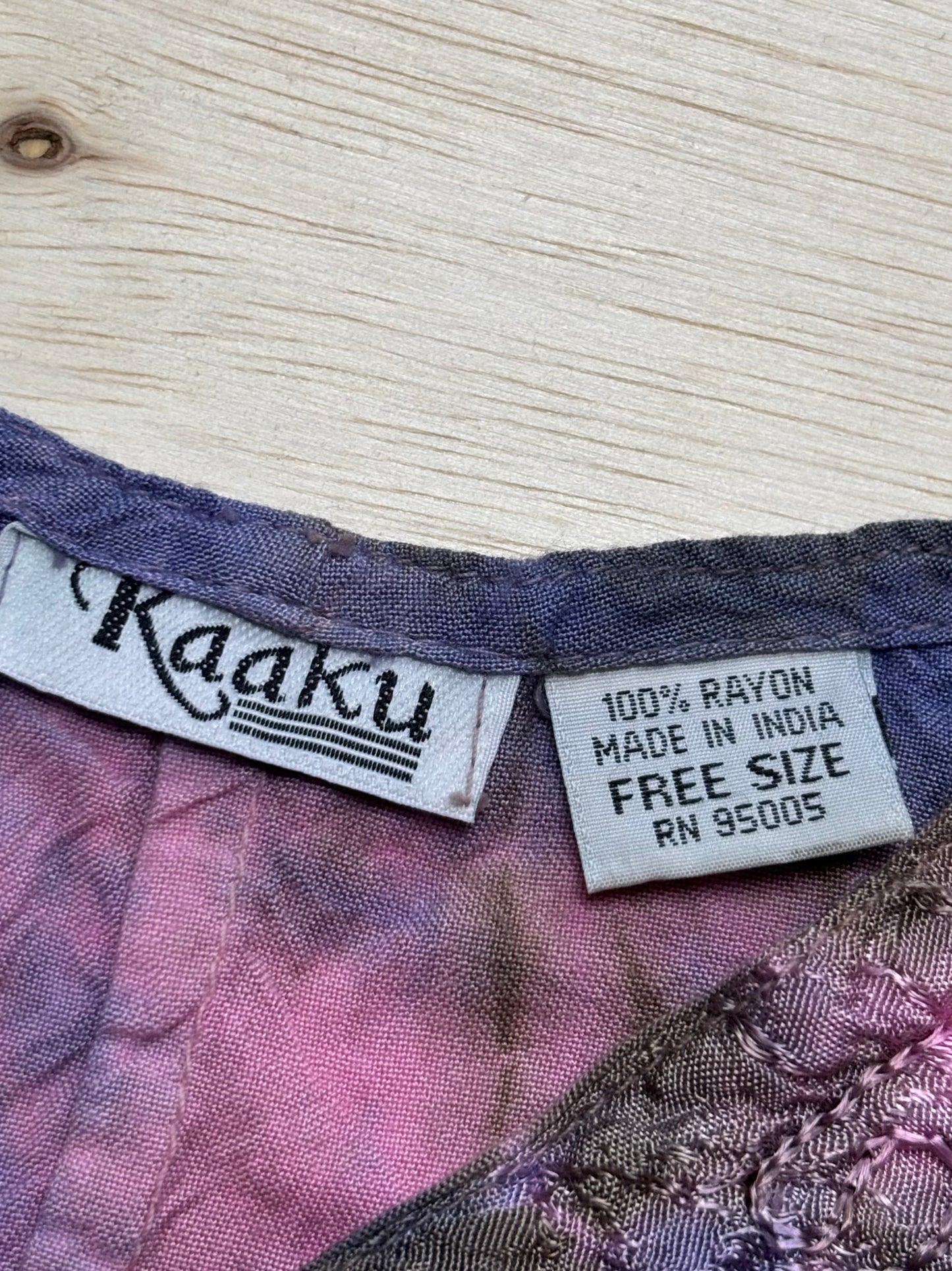 Kaaku Embroidered Mini Dress | Free Size