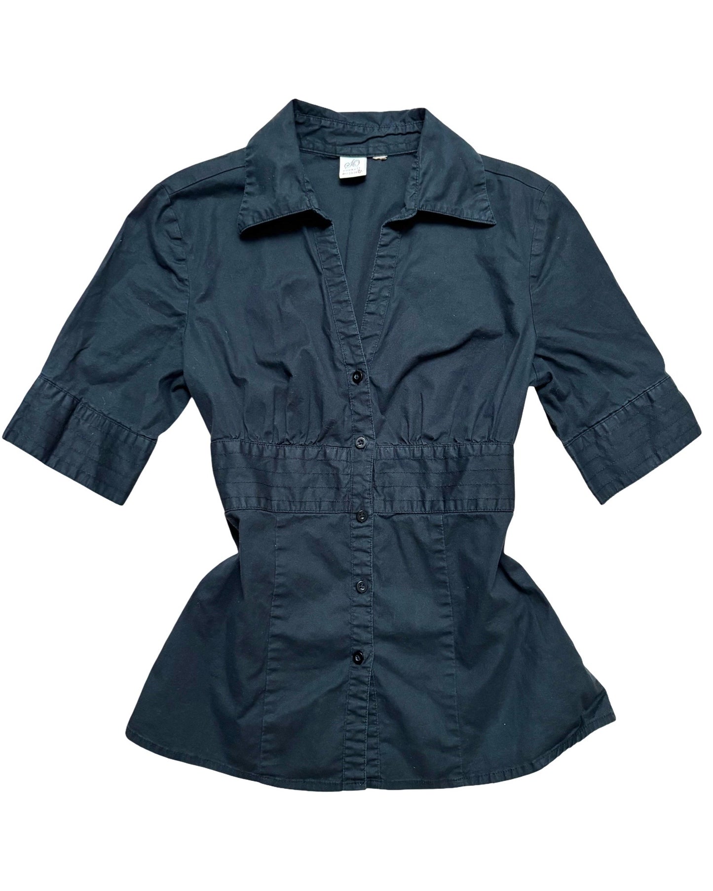 So 90’s Button Up Blouse | Size XS