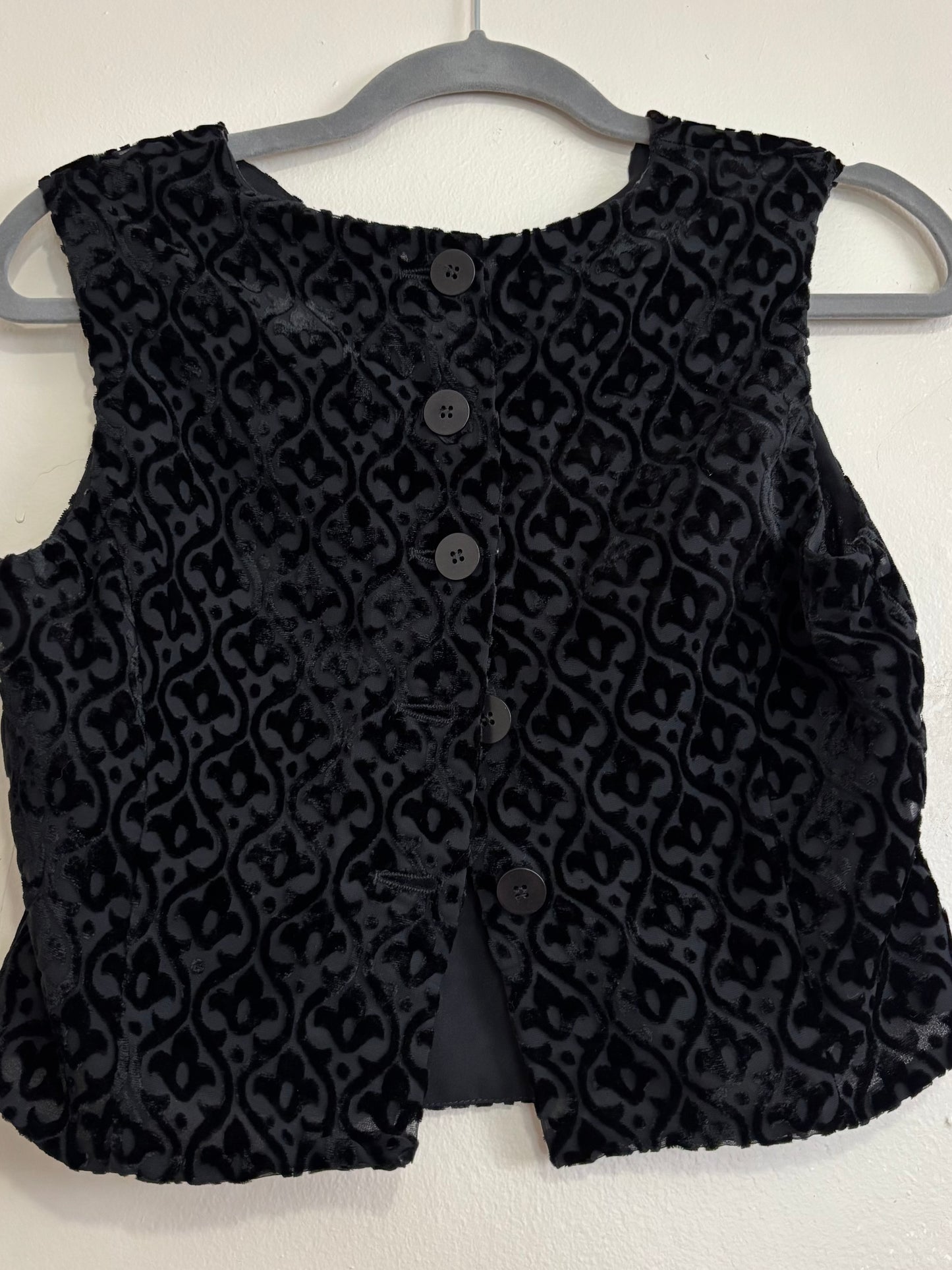 Max 00's Velvet Button Vest | Size S