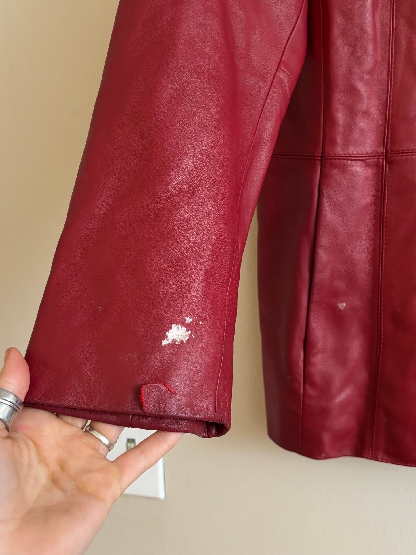 Preston & York 90’s Leather Jacket | Size XL