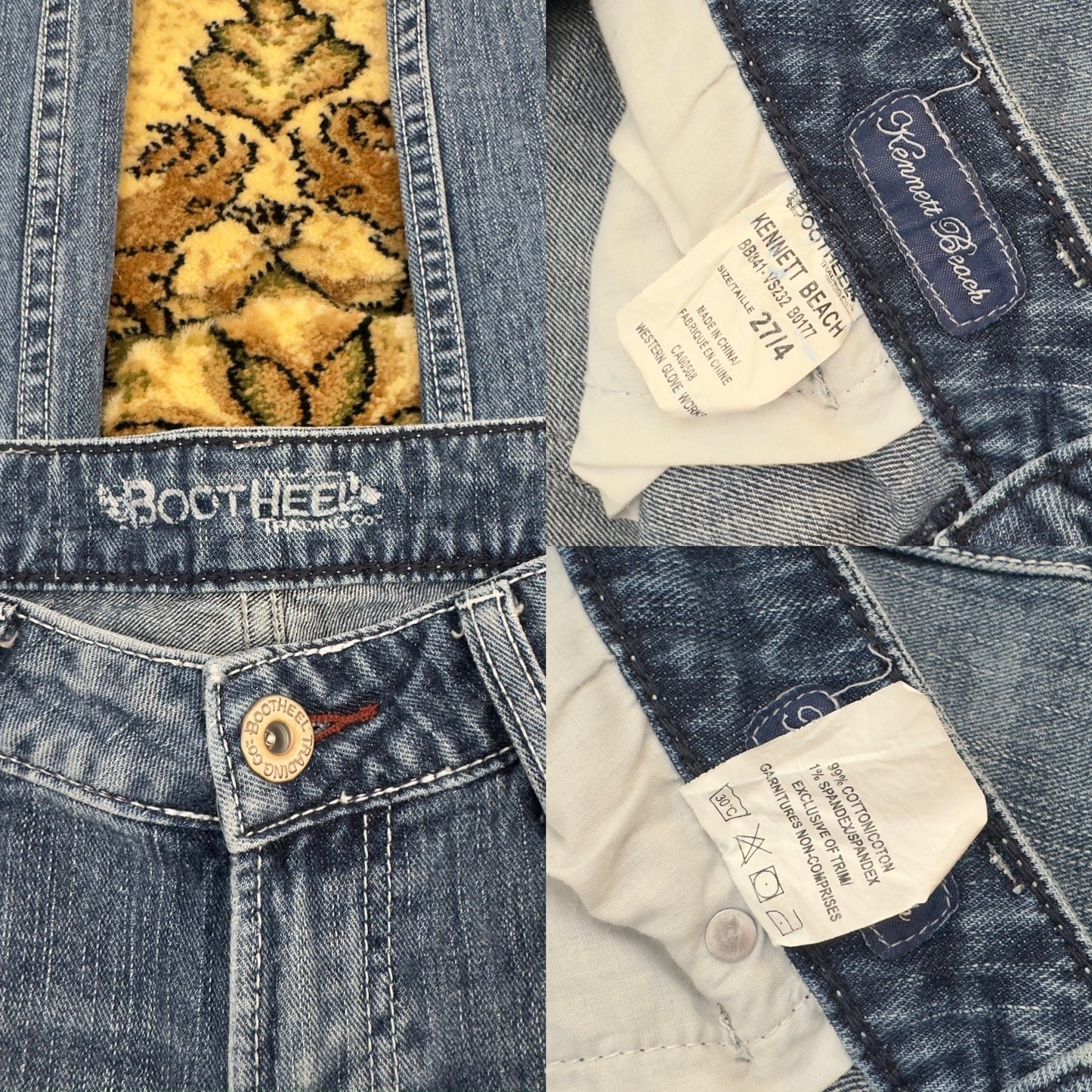 Pocket Detail Denim Capris | Size 28” waist