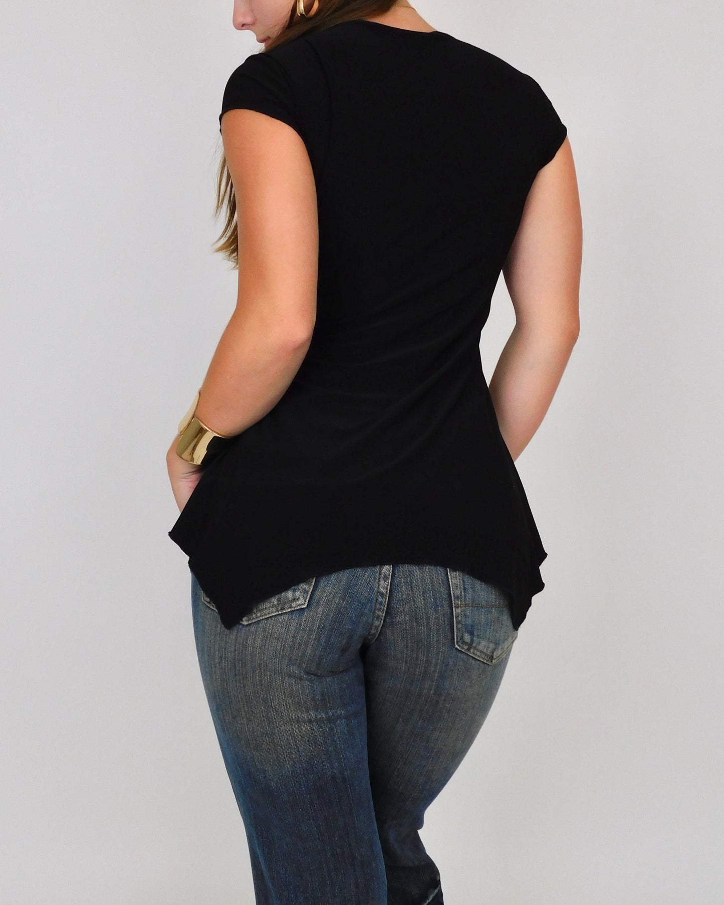 Y2K Black Blouse | Size S