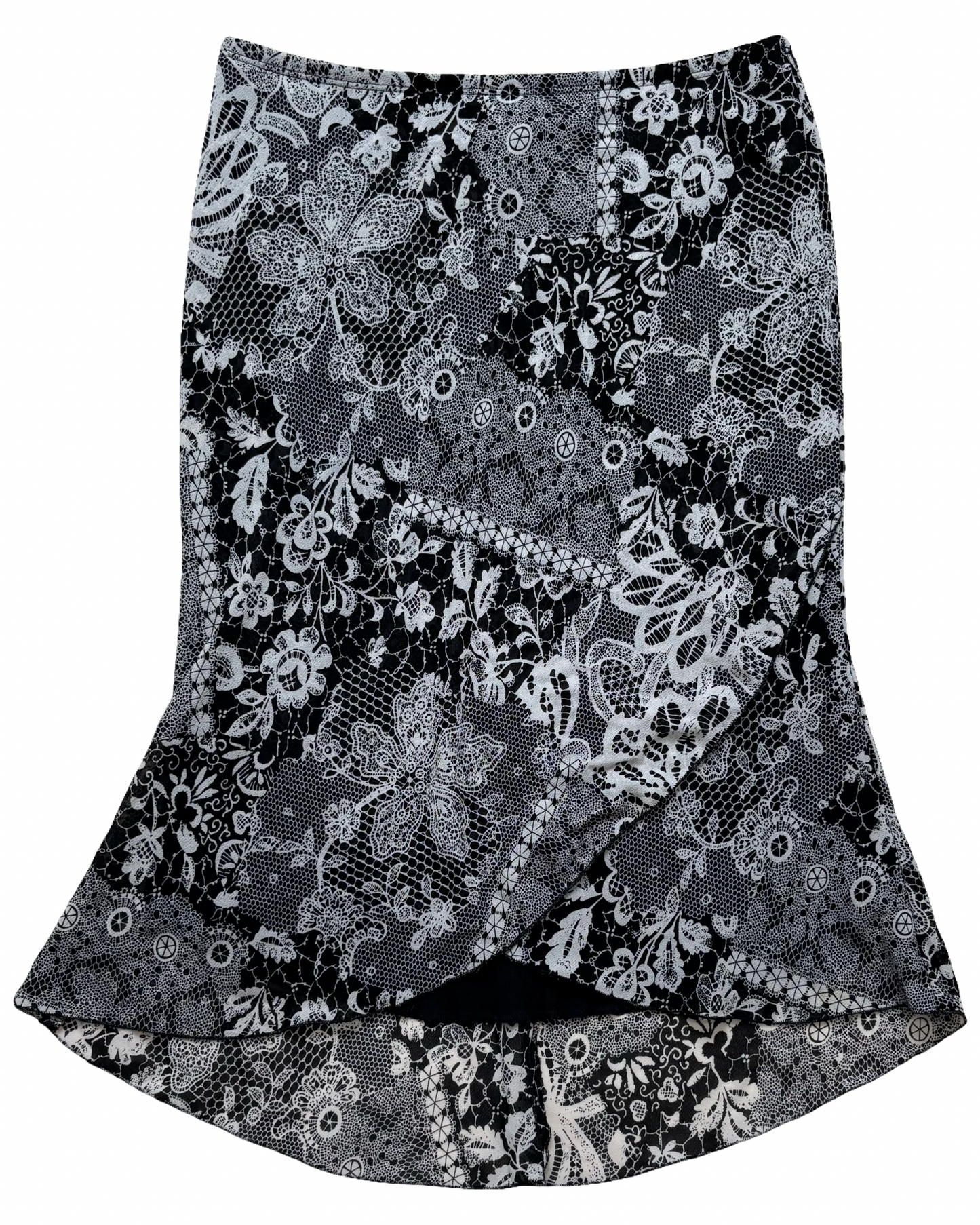 Jackie Lace Print Midi | Size 29” waist