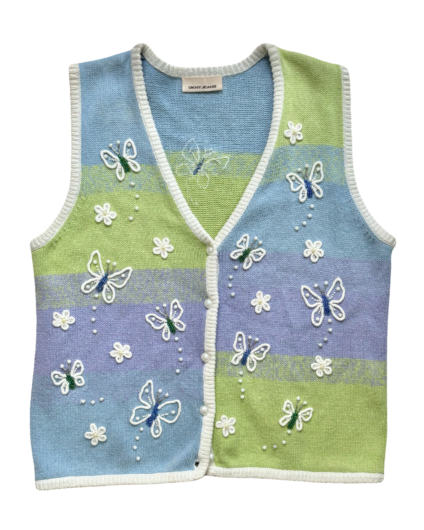 DKNY Beaded Vest | Size M