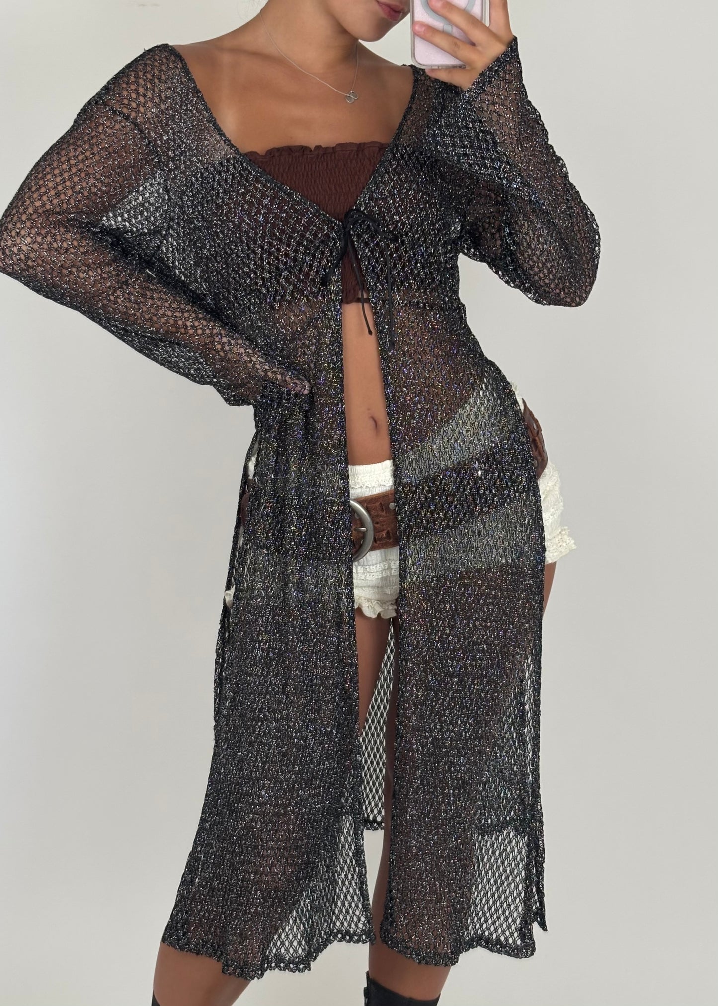 Misdemeanor Mesh Cardigan| Size L