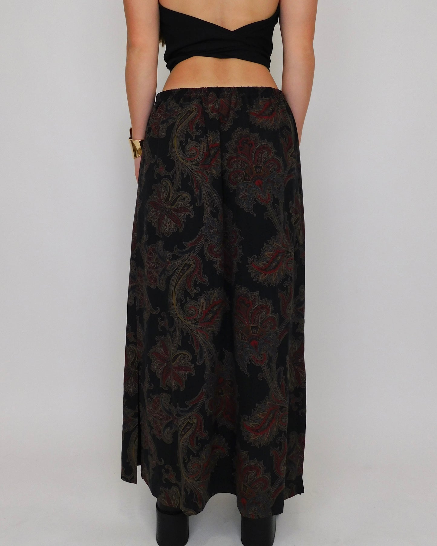 90’s silk maxi skirt | Size M