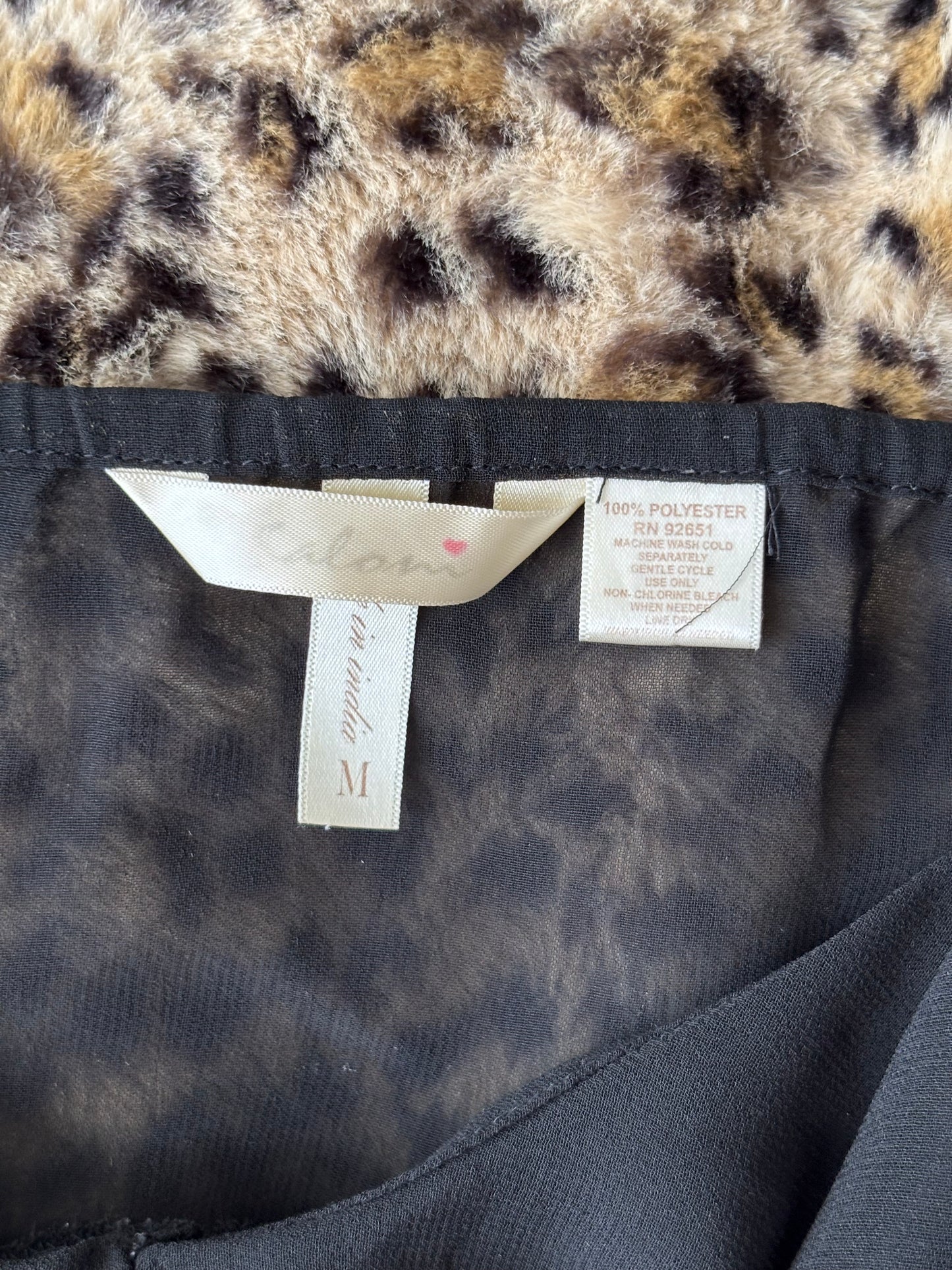 Saloni 00's Mesh Ruffle Top | Size M