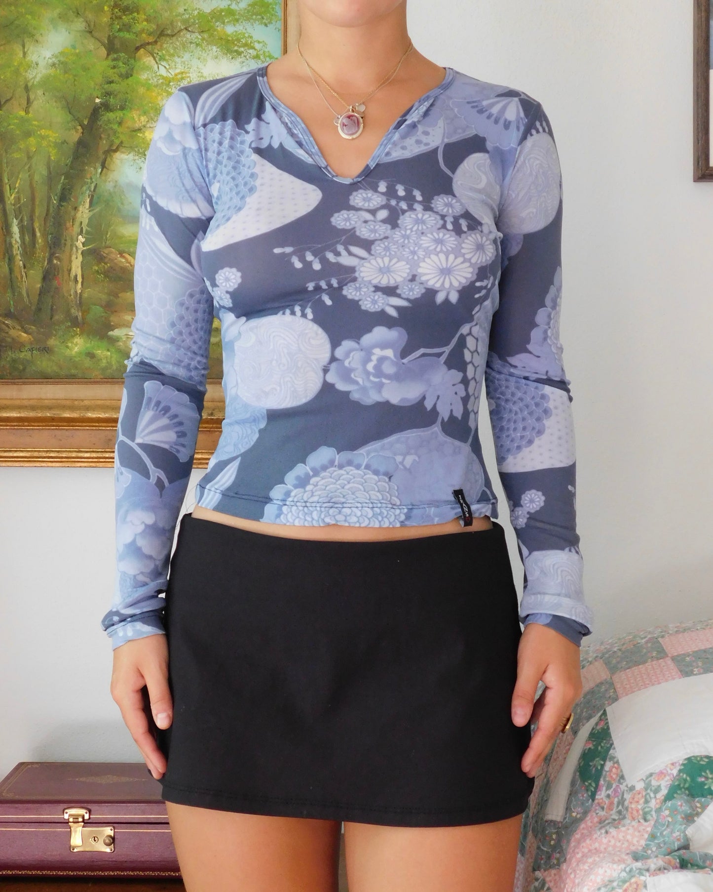 Jeans Mesh Long Sleeve | Size M