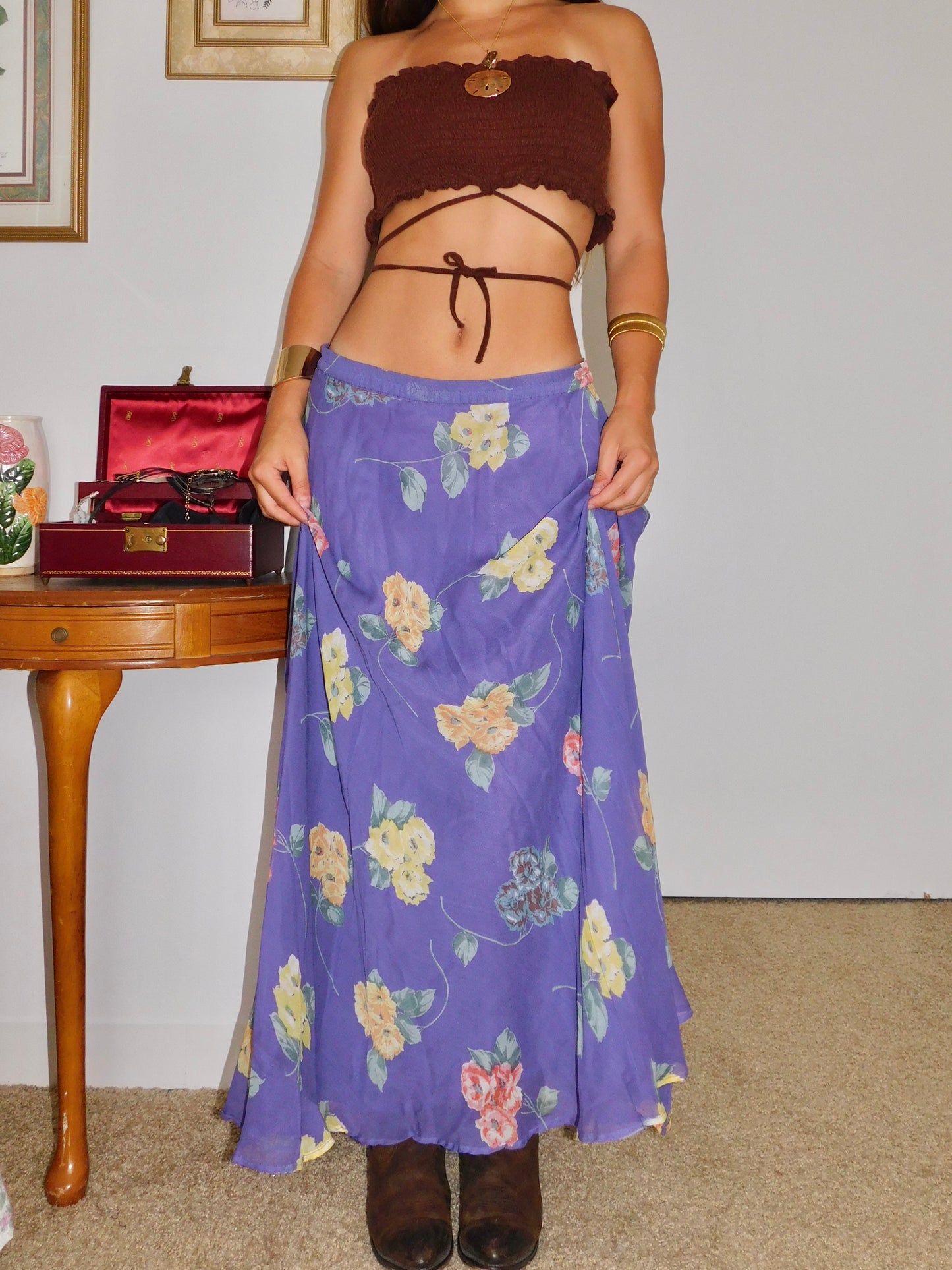 Sarah Floral Maxi | Size 31” waist