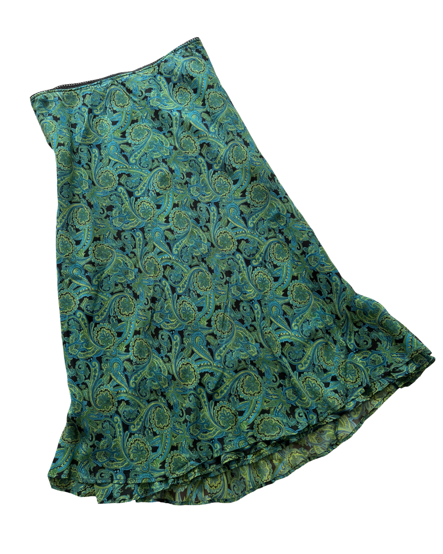 Style&Co 90’s Green Paisley Skirt | Size 36”-40” waist