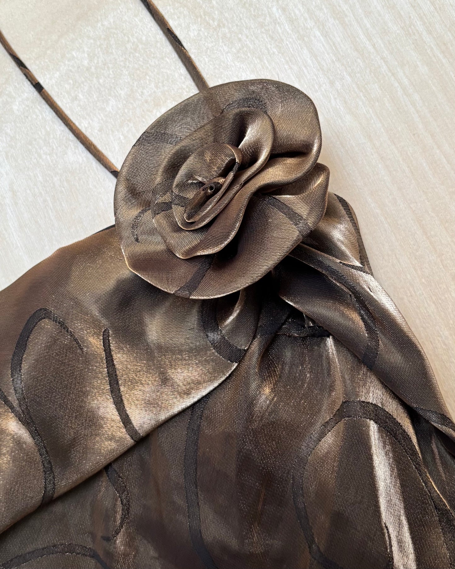 Yves Calin Vintage Gown & Scarf | Size M